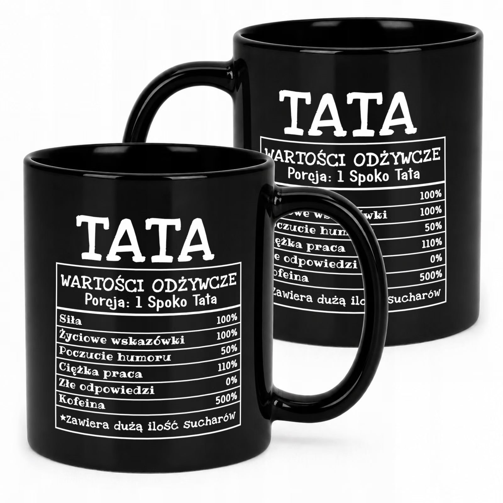 Dzień Ojca prezent dla taty kubek czarny wyjątkowy upominek dla tatusia