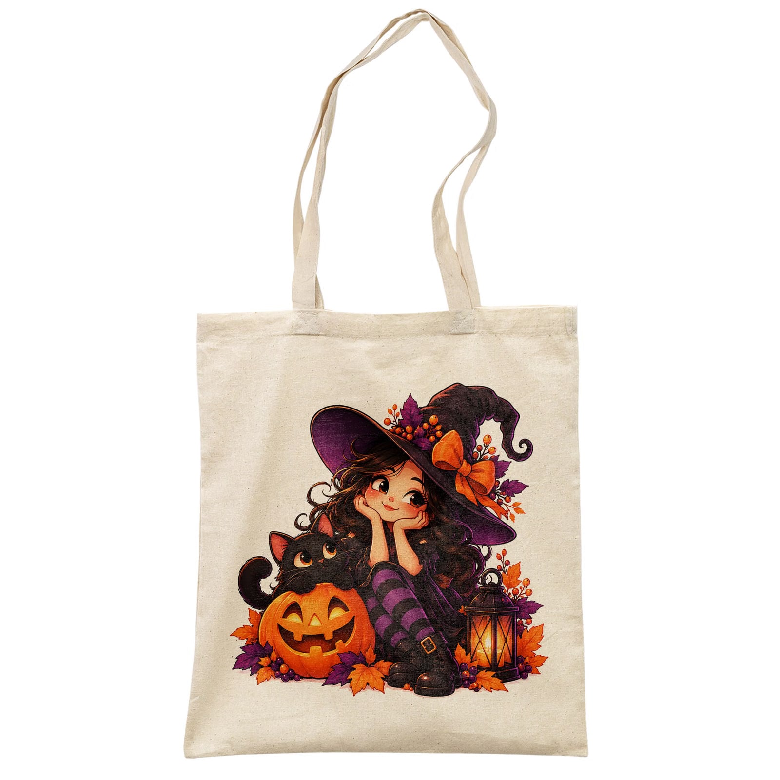 Torba shopper bawełniana halloween na zakupy z nadrukiem prezent