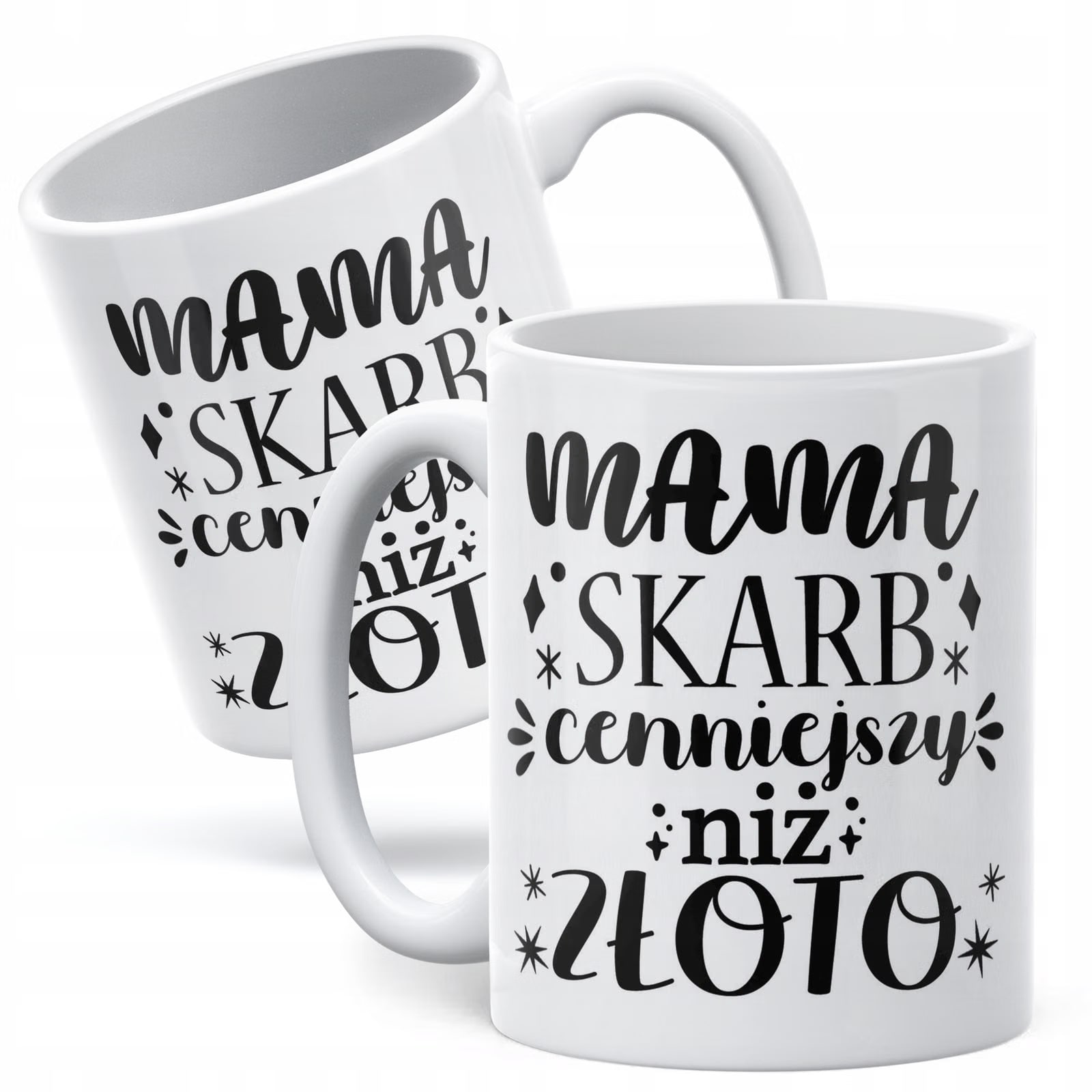 Kubek ceramiczny Dzień Matki Dla Mamy Prezent Skarb Cenniejszy Niż Złoto