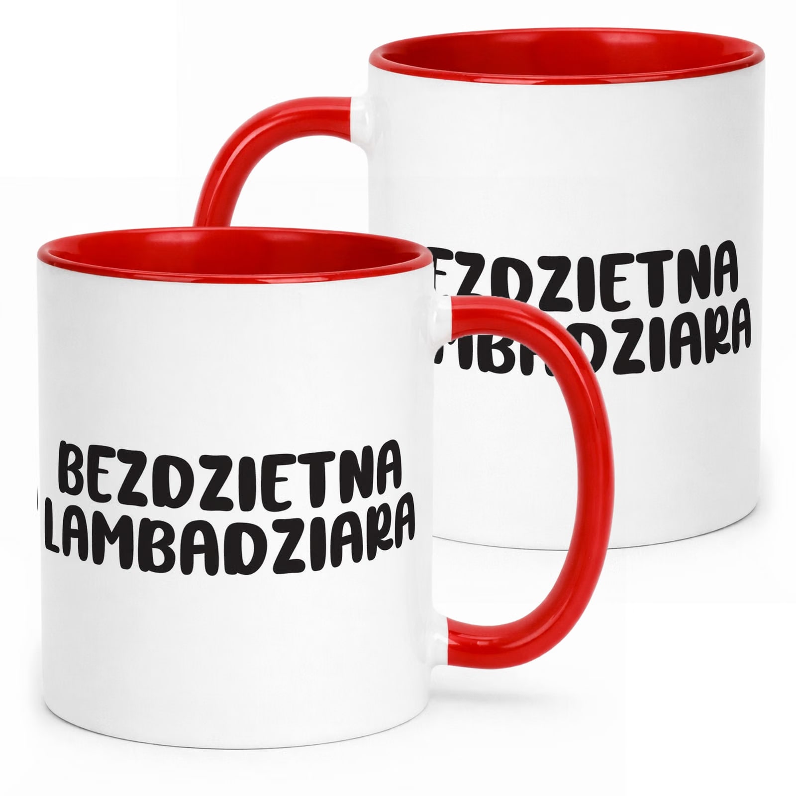 Kubek Czerwony Bezdzietna Lambardziara Śmieszny Zabawny Prezent