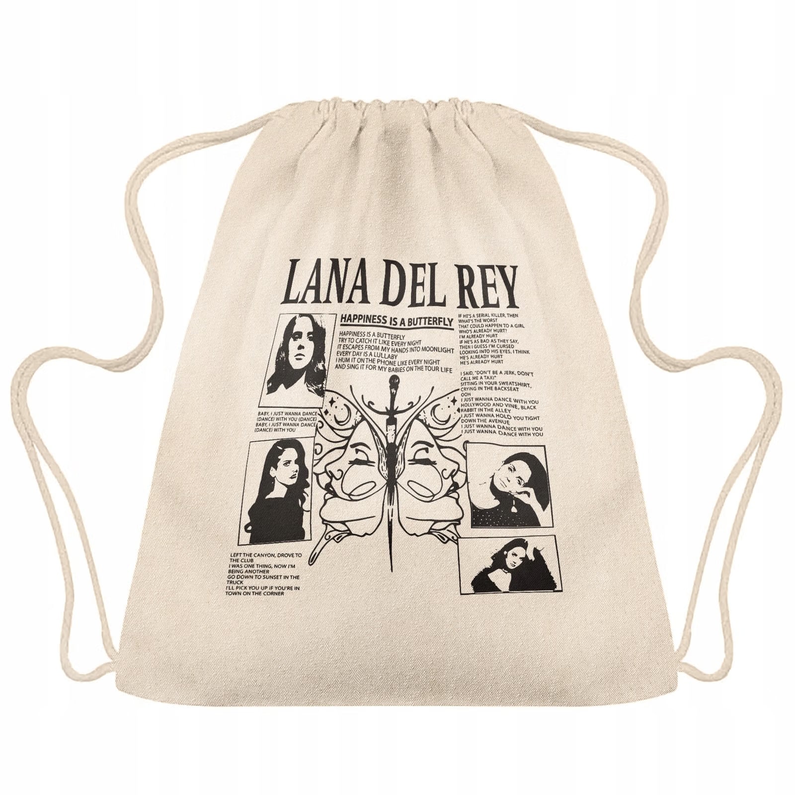 Plecak bawełniany 34×40 Lana Del Rey