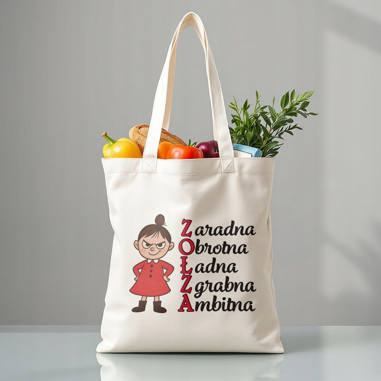 Torba bawełniana premium Dzień Kobiet Prezent Zabawny Upominek