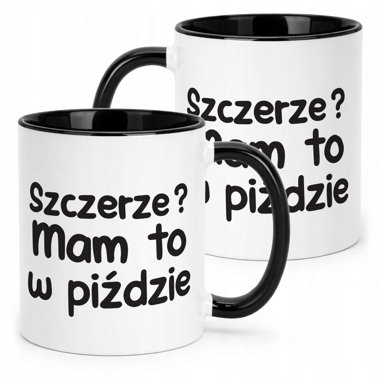Kubek Czarny Szczerze Mam To W Pi**zie Śmieszny Zabawny Prezent