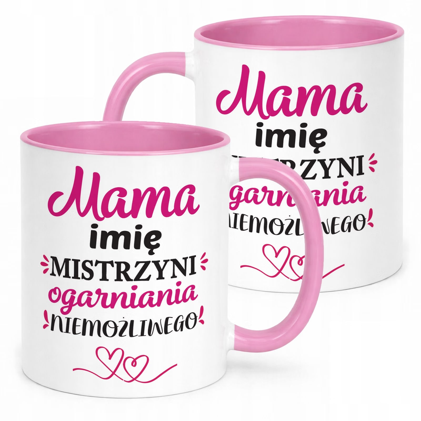 Kubek Różowy Personalizowany Dzień Matki Dla Mamy Prezent Upominek