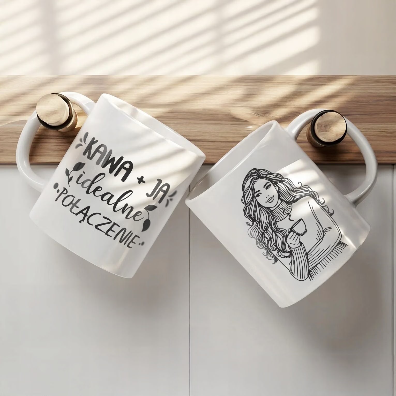 Kubek ceramiczny Dzień Kobiet Kawa Ja Idealne Połączenie Prezent Kobiety