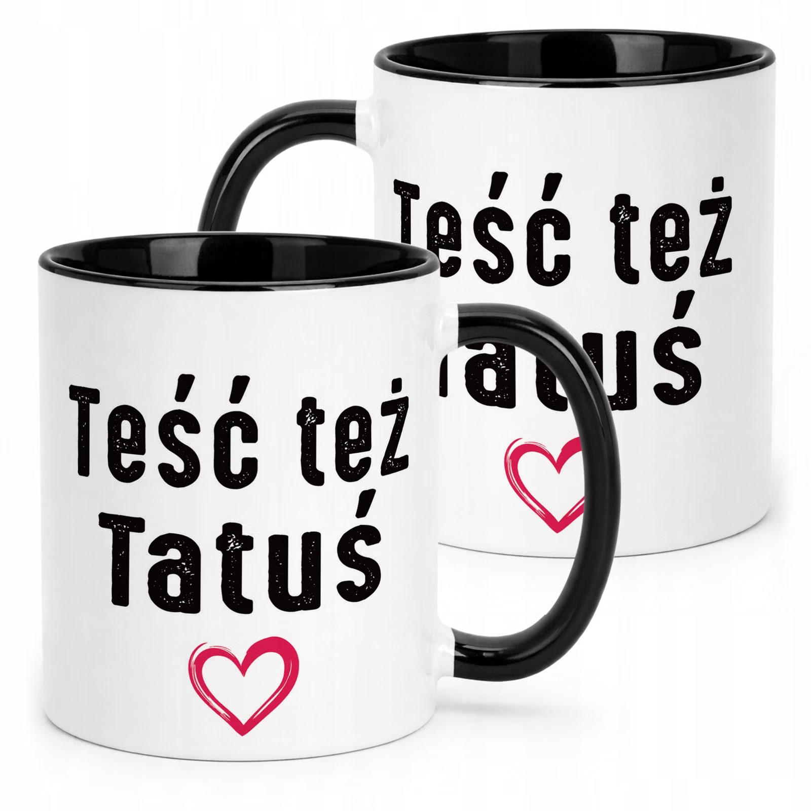 Kubek Czarny Dzień Ojca Dla Teścia Teść Też Tatuś Prezent