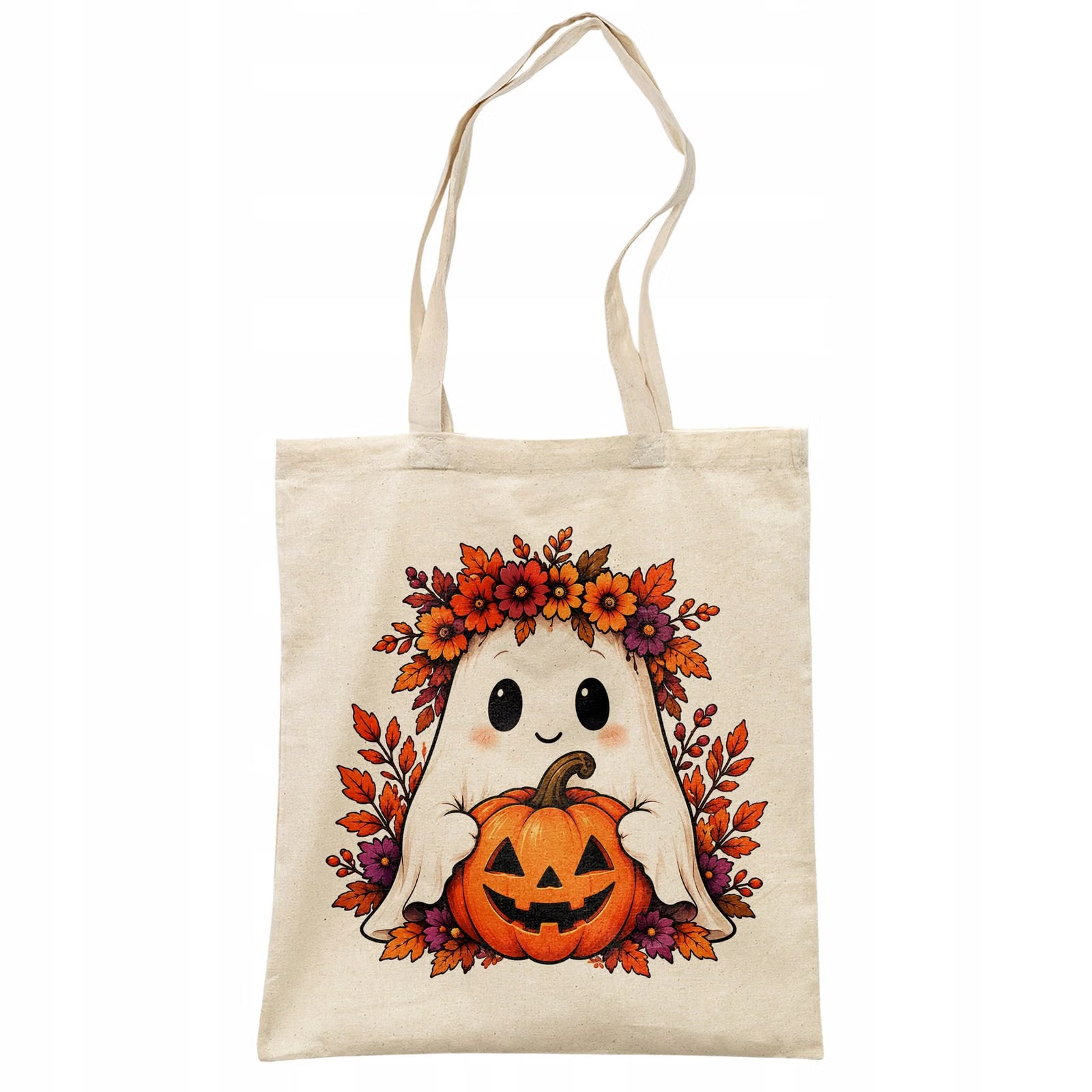 Torba shopper bawełniana halloween na zakupy z nadrukiem prezent