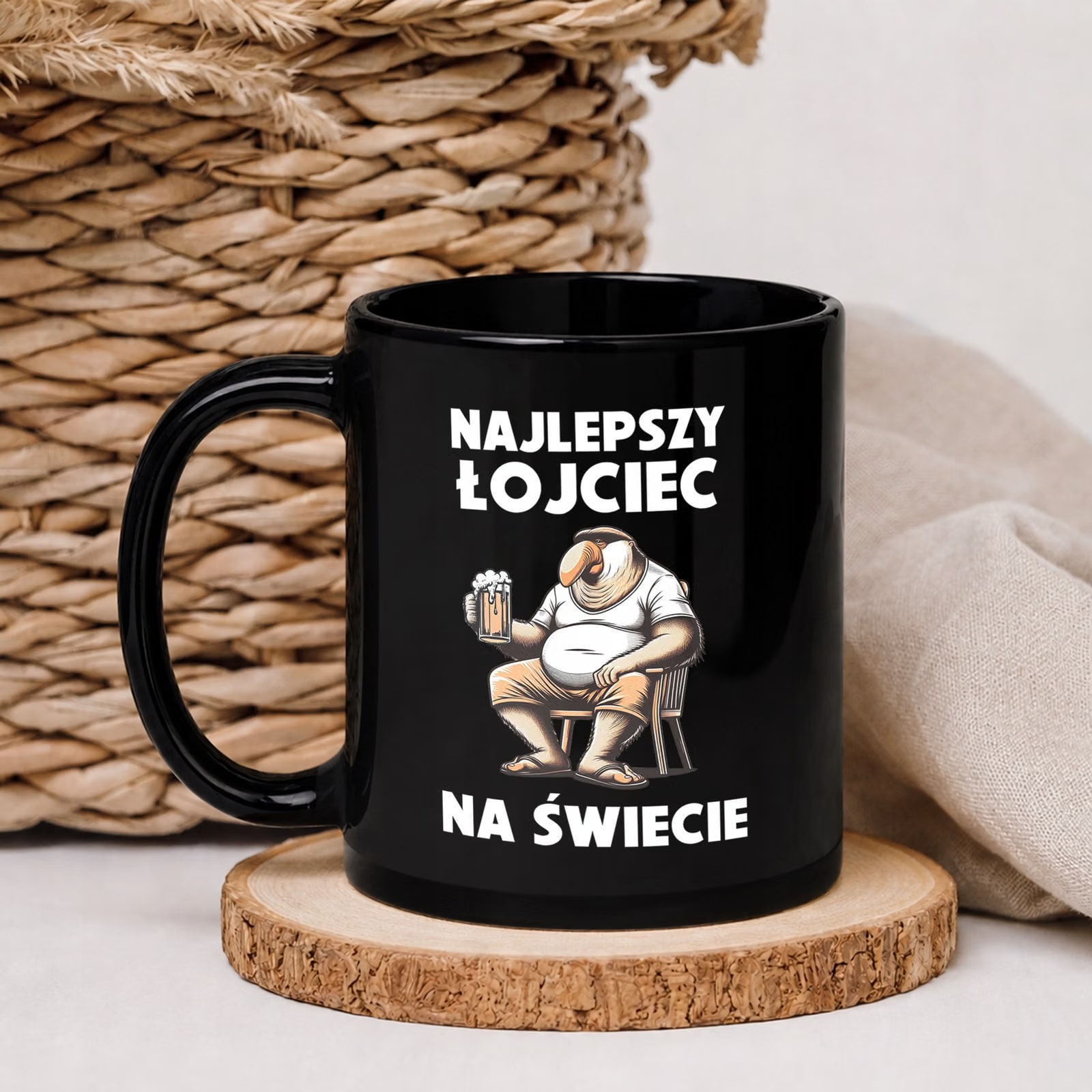 Dzień Ojca prezent dla taty kubek czarny praktyczny upominek dla tatusia