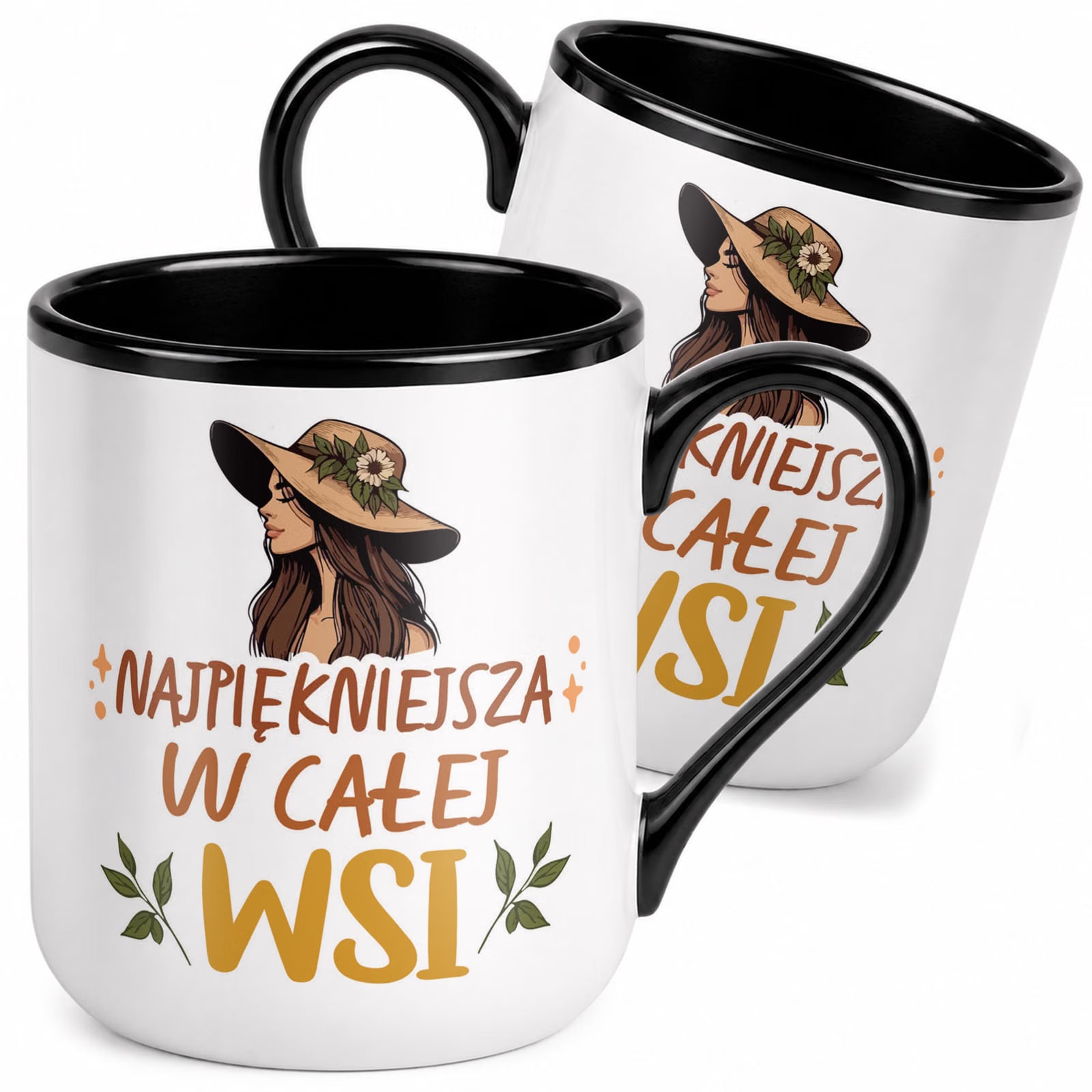 Kubek z nadrukiem Premium Czarny Dzień Kobiet Dla Kobiety Upominek Prezent
