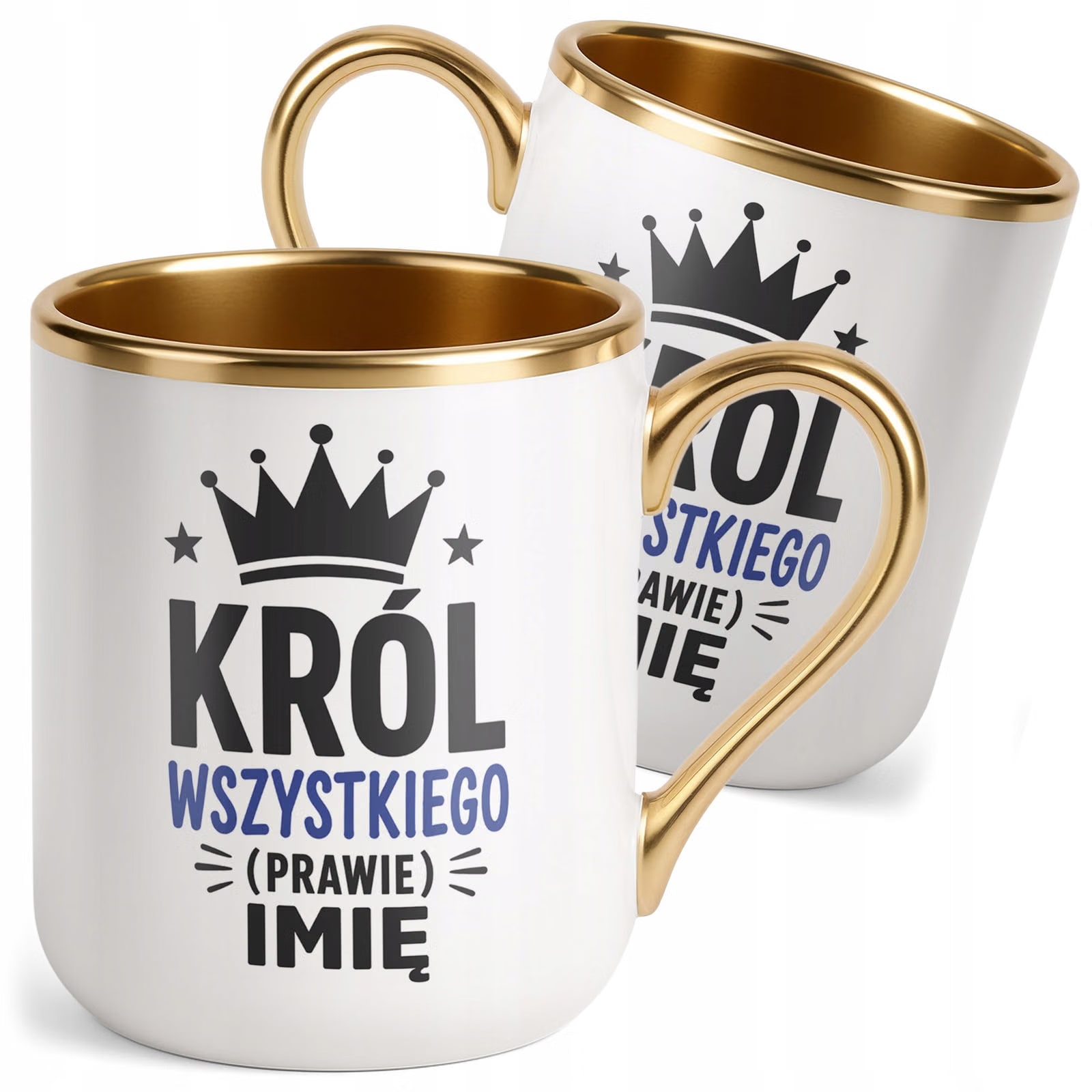 Kubek personalizowany z nadrukiem Premium Złoty Dzień Chłopaka