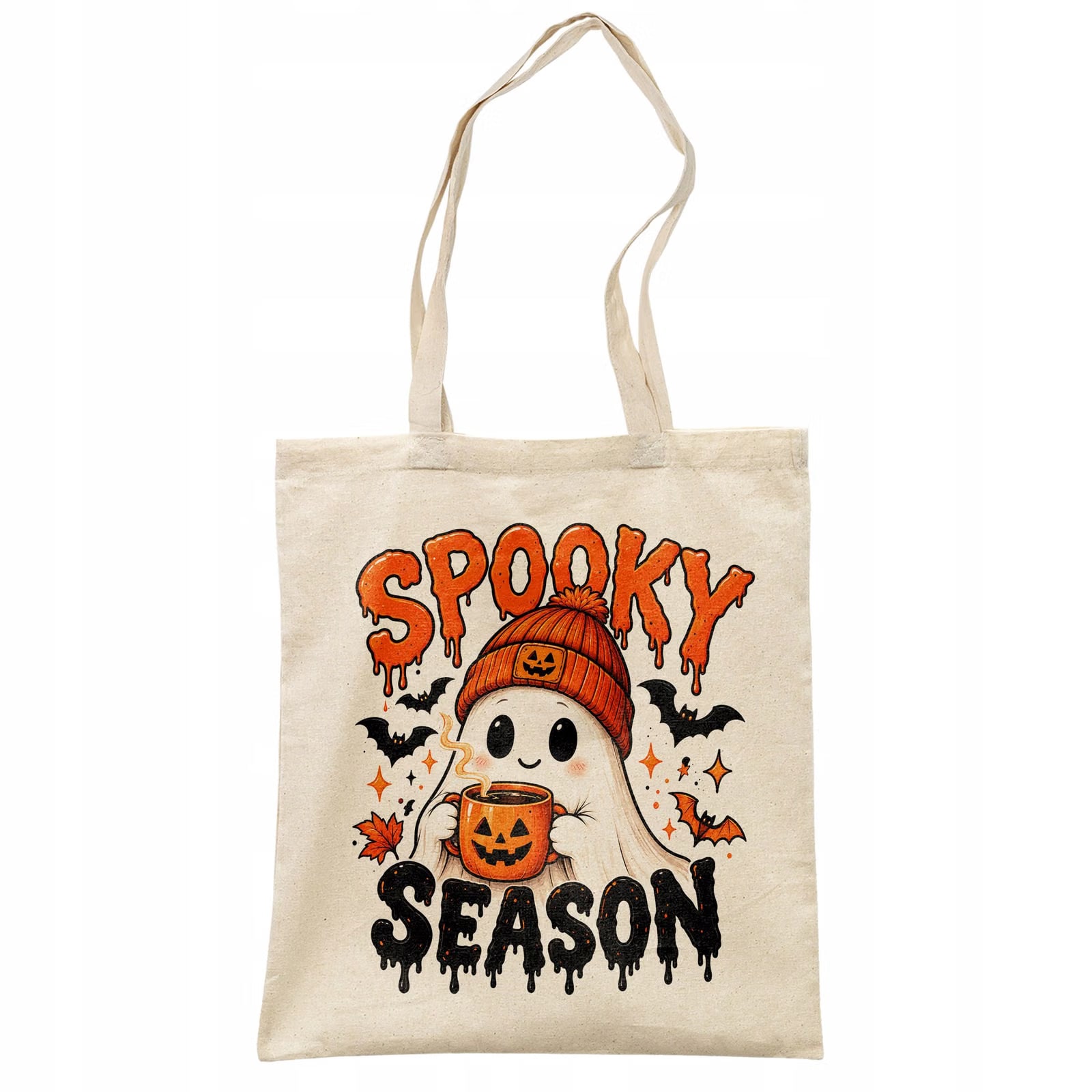 Torba shopper bawełniana halloween na zakupy z nadrukiem prezent