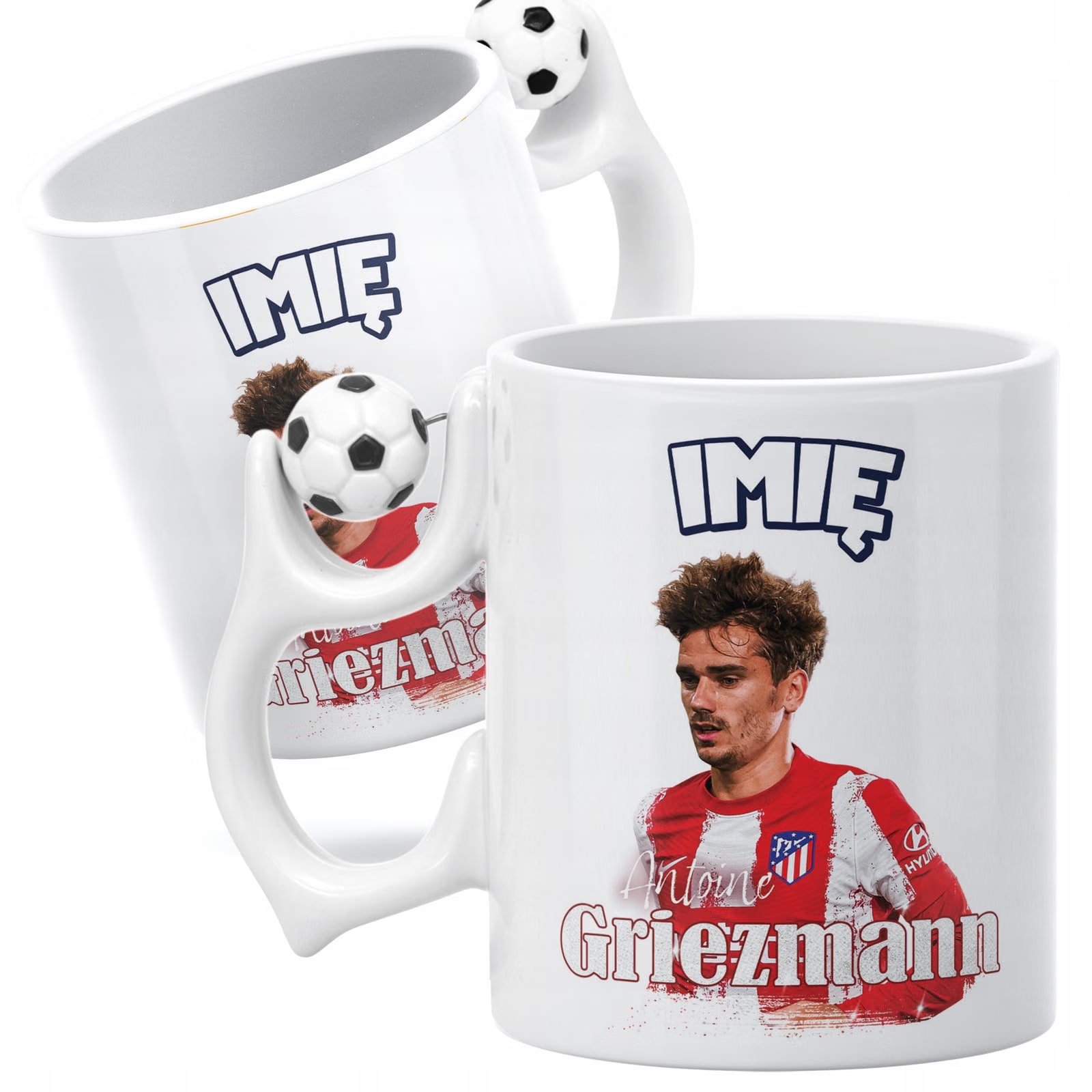Zestaw personalizowany Kubek Piłkarski + Plecak Griezmann Atlético Madryt