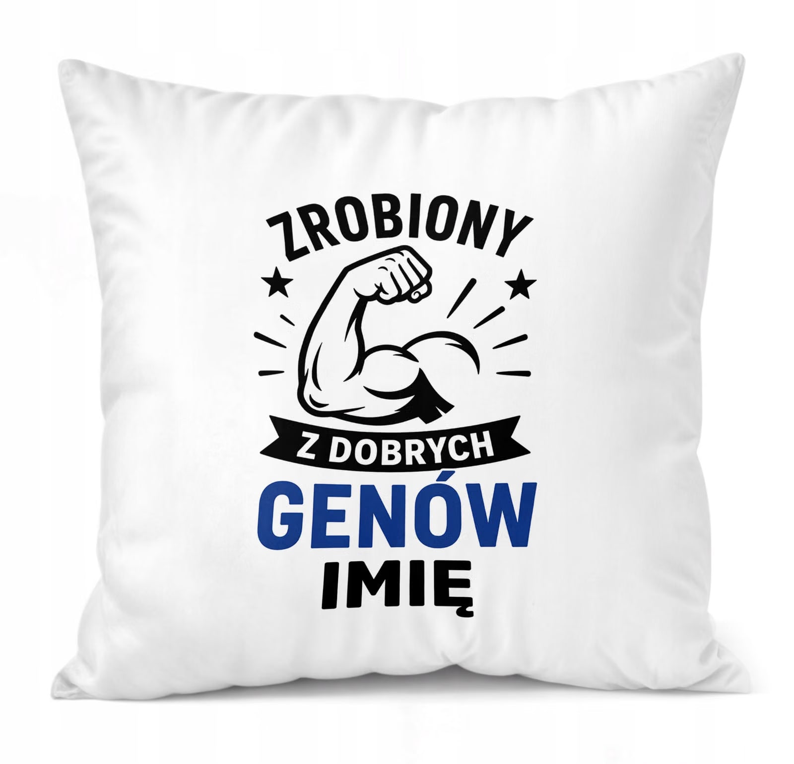 Poduszka Jasiek Personalizowana z nadrukiem Dzień Chłopaka 38x38cm Prezent