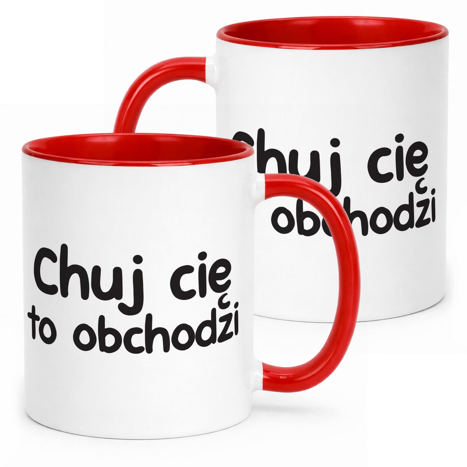 Kubek Czerwony Ch*j Cię To Obchodzi Śmieszny Zabawny Prezent