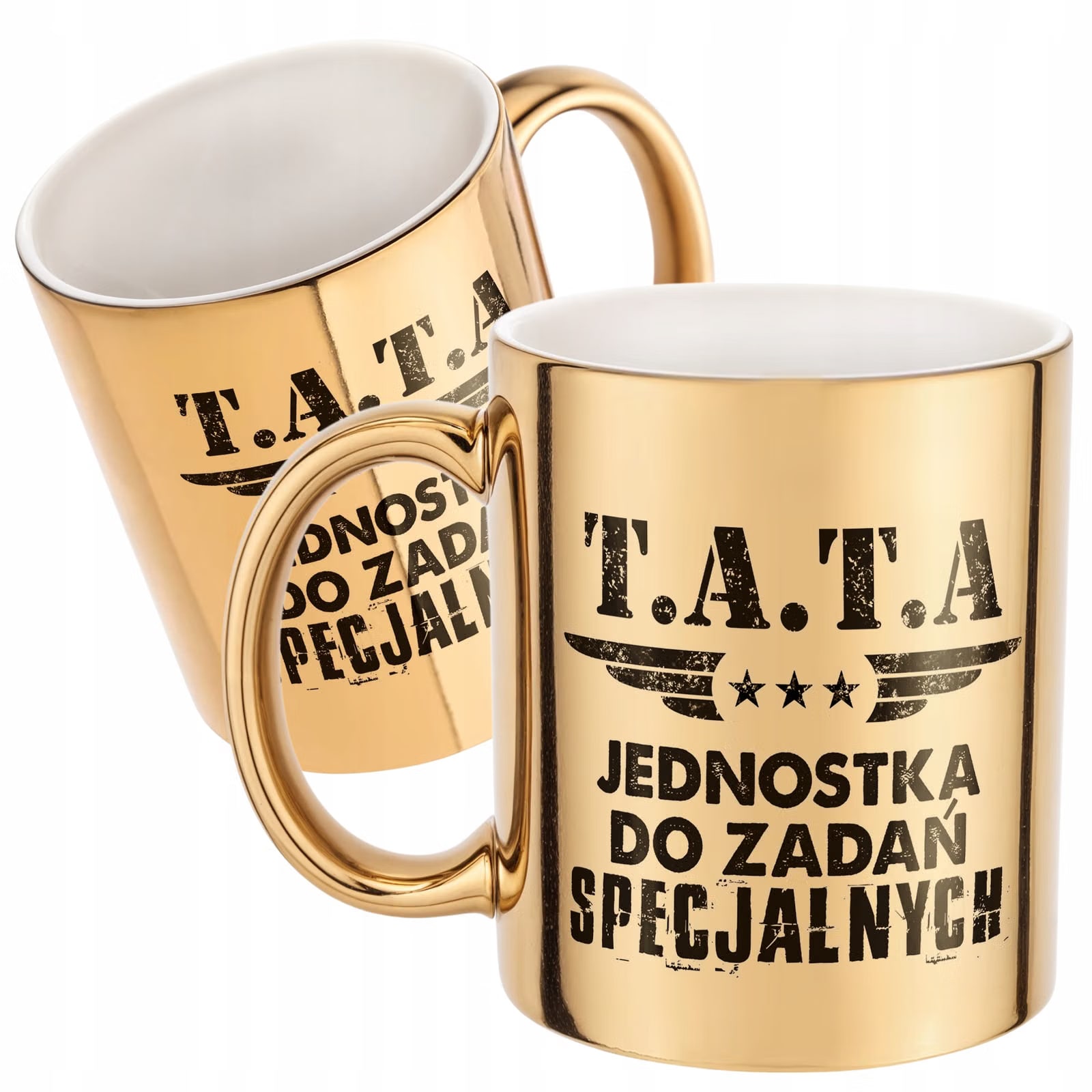 Złoty Kubek Dzień Ojca Dla Taty Tata Jednostka Prezent