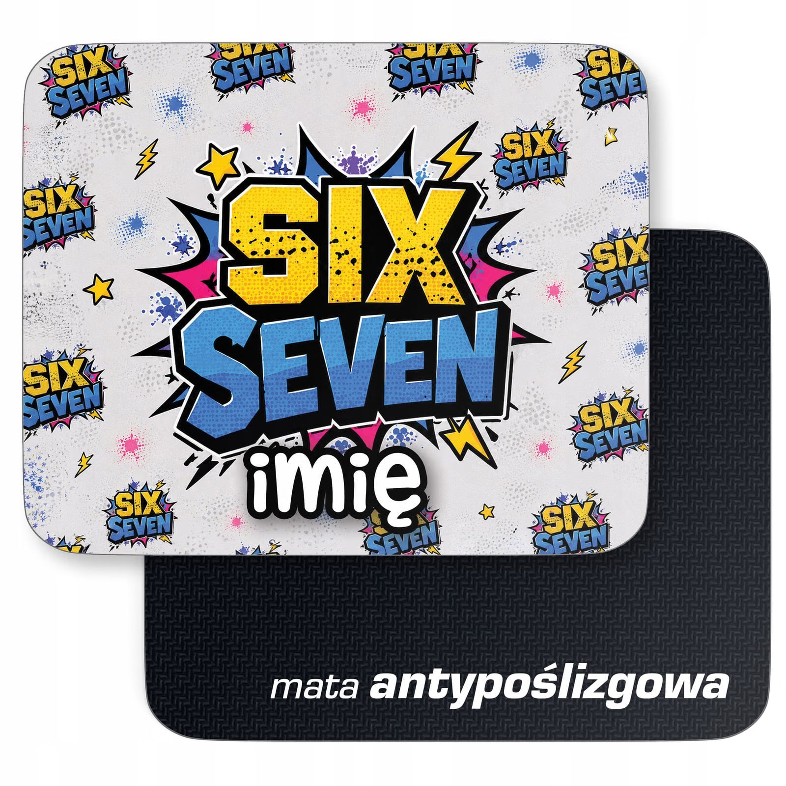 Podkładka pod mysz personalizowana z nadrukiem 67 Six Seven dla graczy