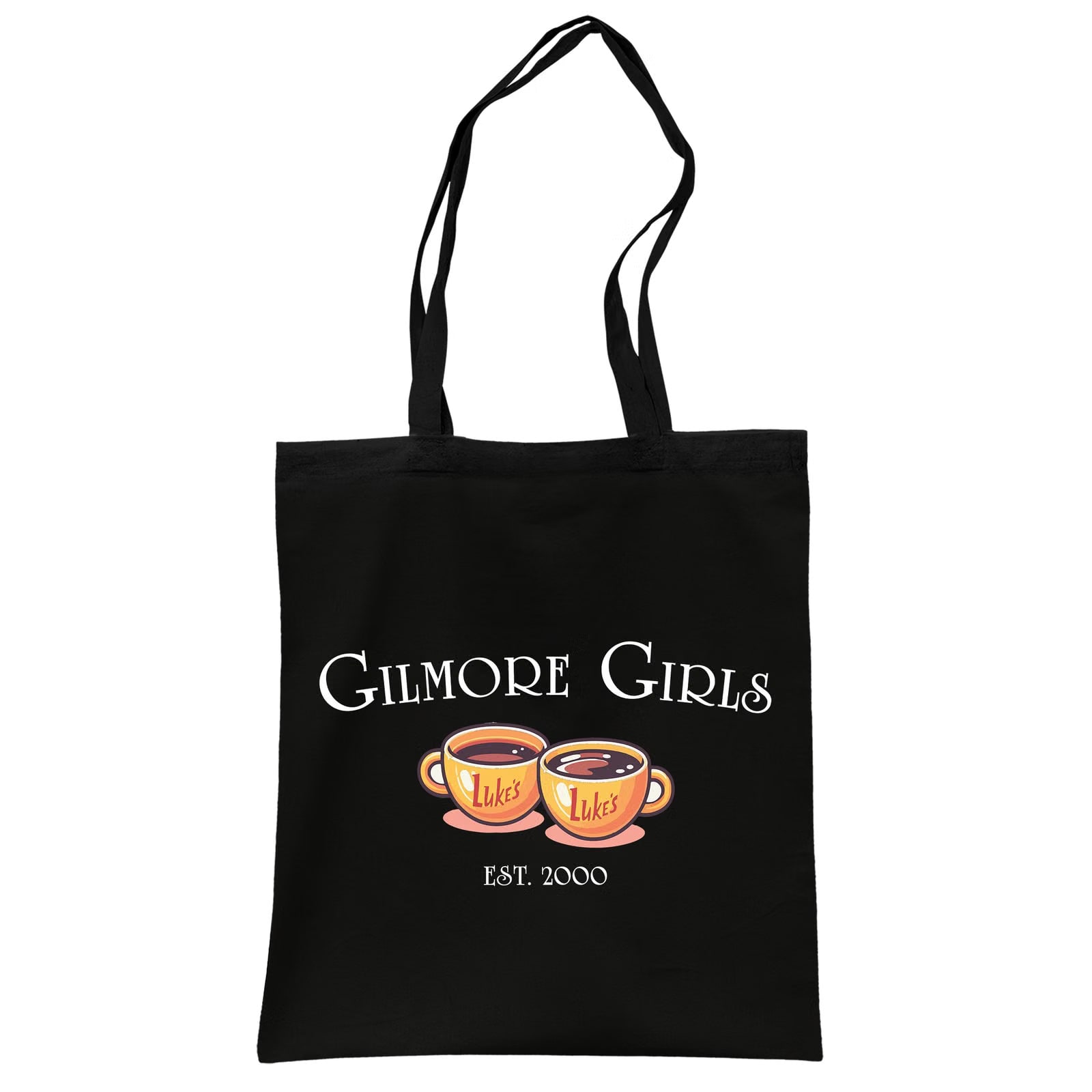 Torba bawełniana czarna na zakupy Gilmore Girls Dla Fanów Prezent