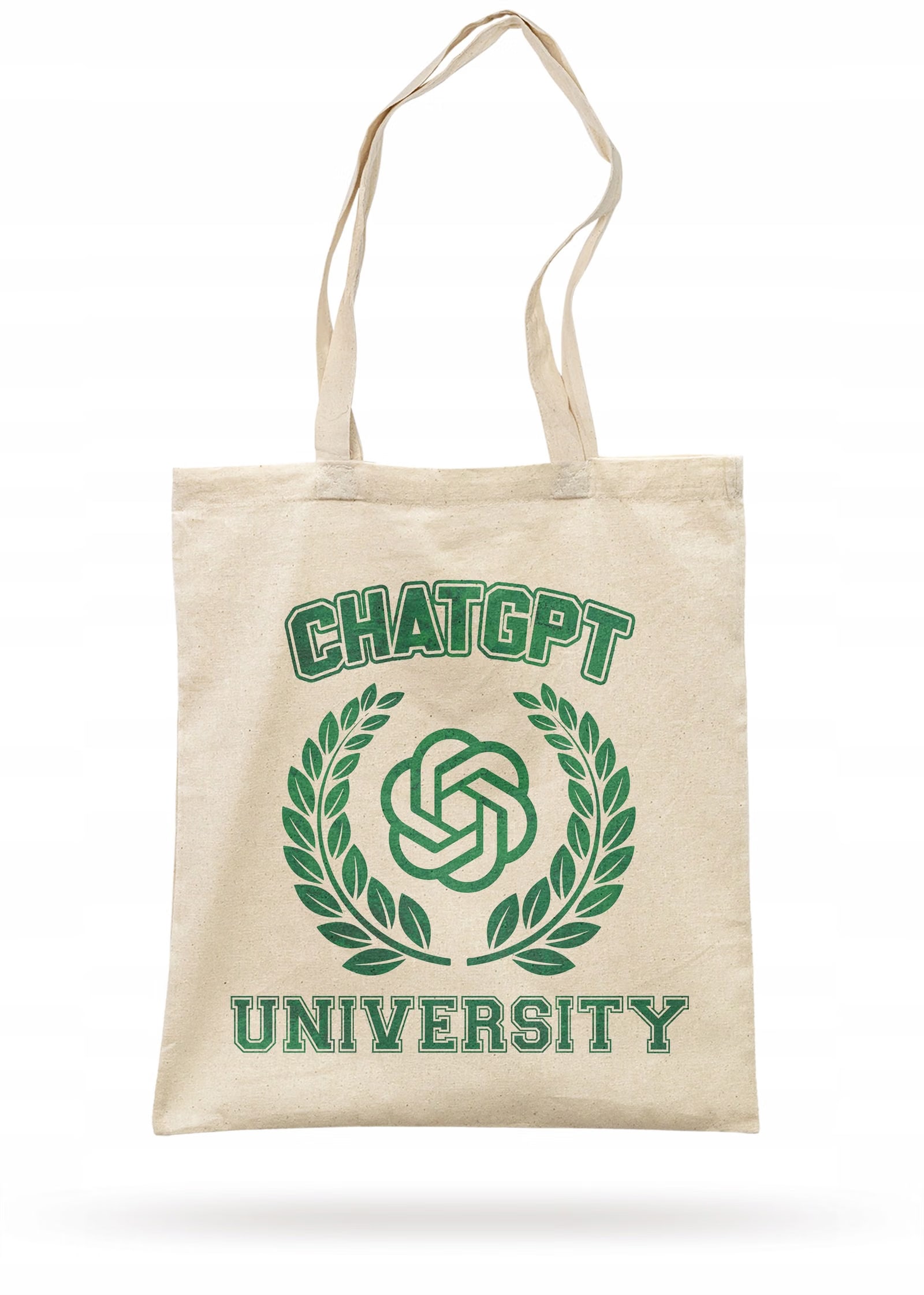 Torba bawełniana z dnem na zakupy CHATGPT University Szkoła Studia