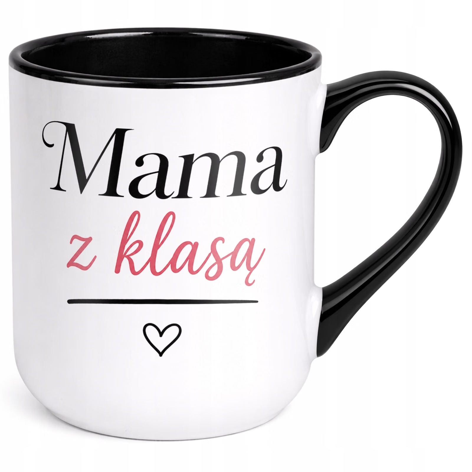 Kubek z nadrukiem Premium Czarny Dla Mamy Dzień Matki Upominek Prezent