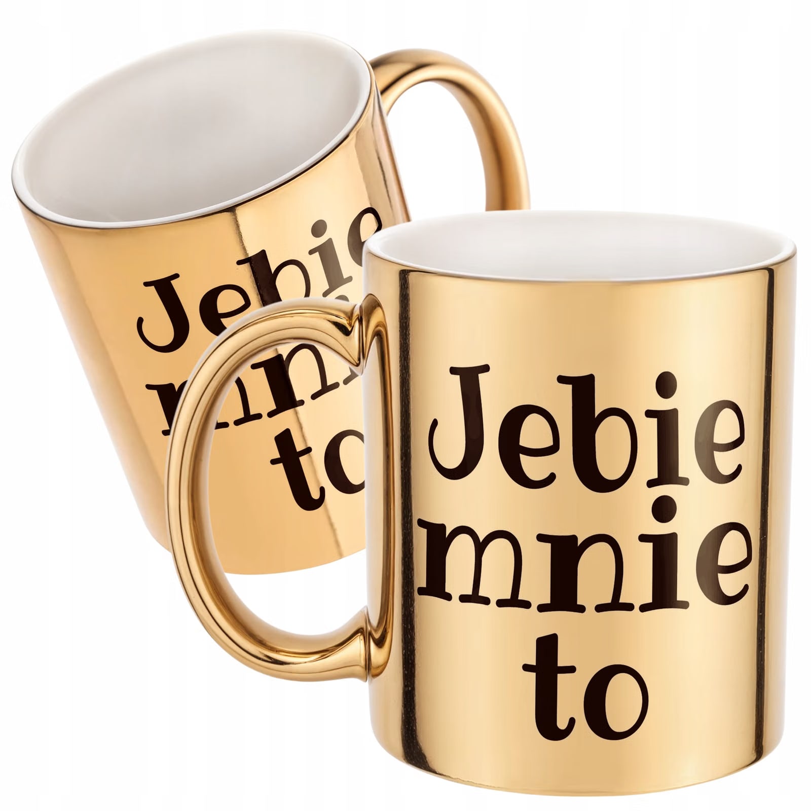 Złoty Kubek Jeb*e Mnie To Śmieszny Zabawny Prezent