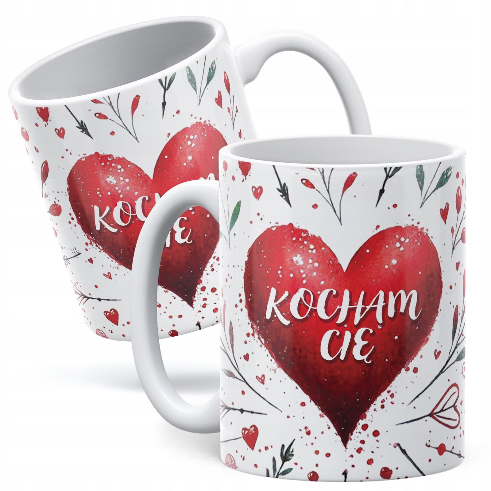 Kubek walentynkowy na Walentynki Kocham Cię Serce Miłość Prezent Upominek