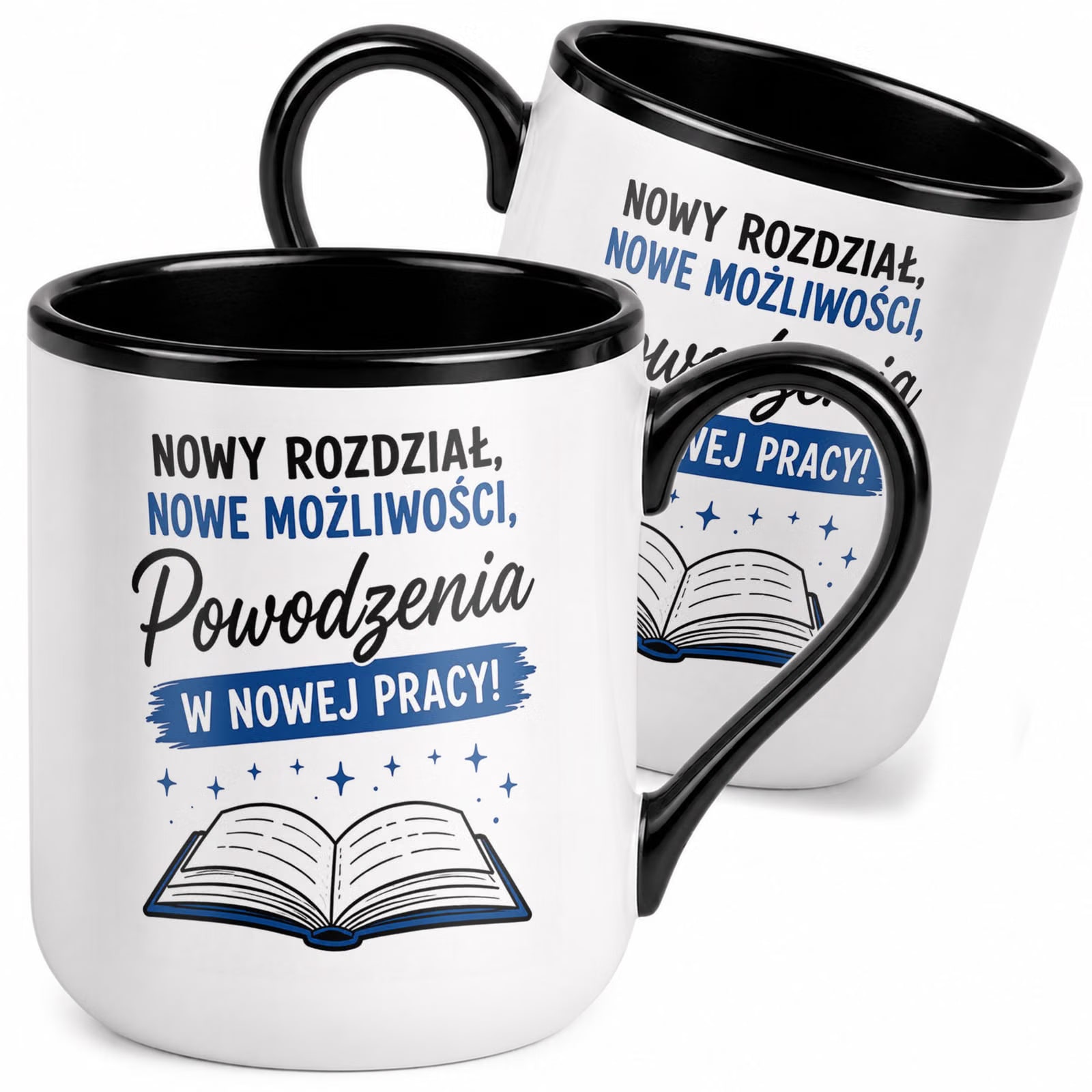 Kubek z nadrukiem Premium Czarny Pożegnanie Odejście z Pracy Prezent