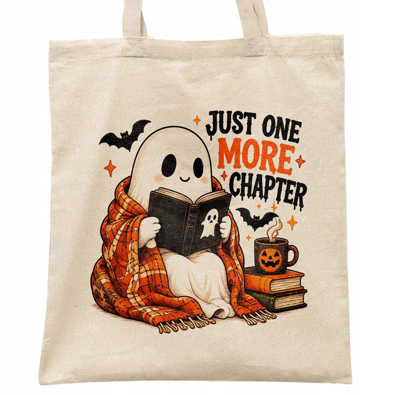 Torba shopper bawełniana halloween na zakupy z nadrukiem prezent