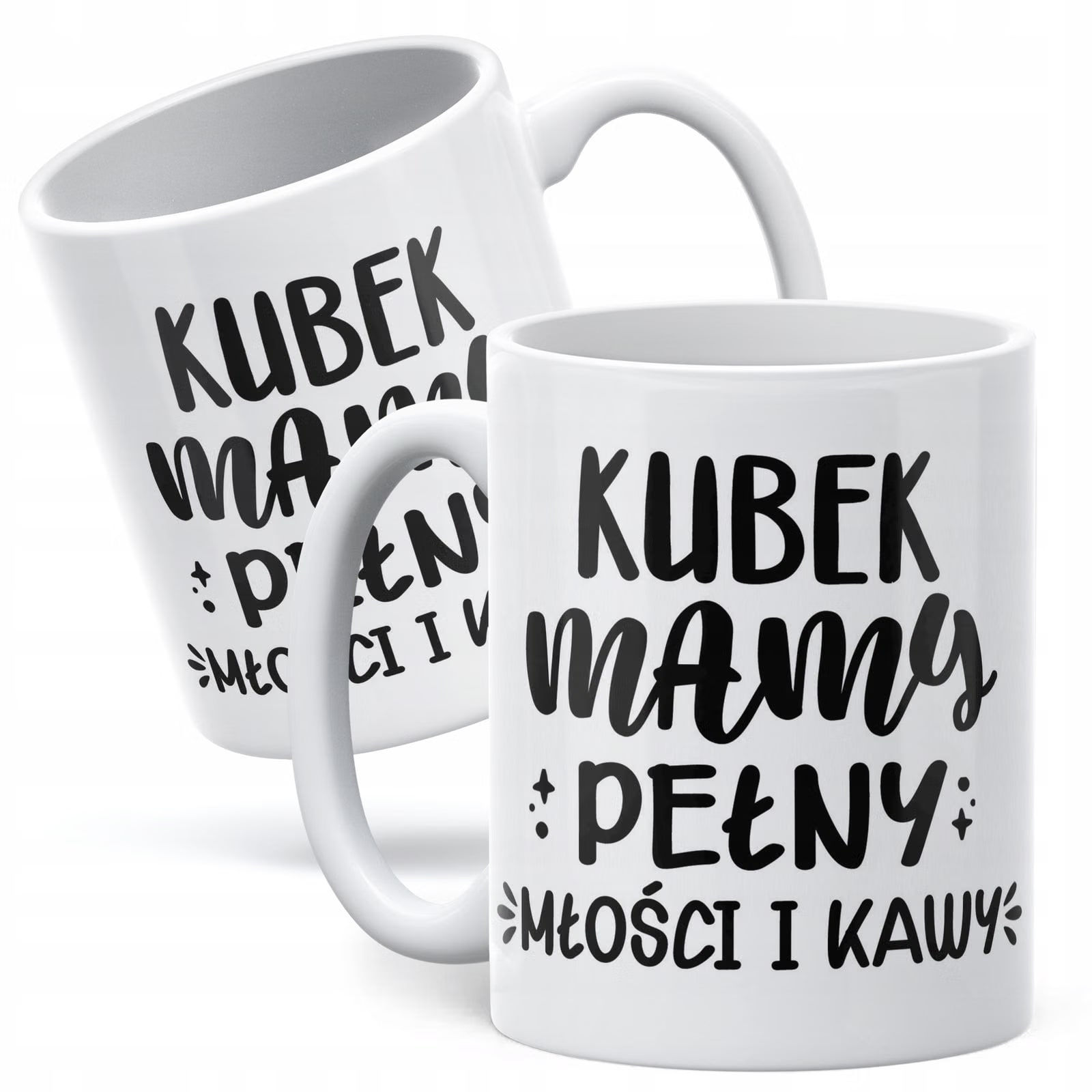 Kubek ceramiczny Dzień Matki Dla Mamy Prezent Kubek Pełny Kawy i Miłości