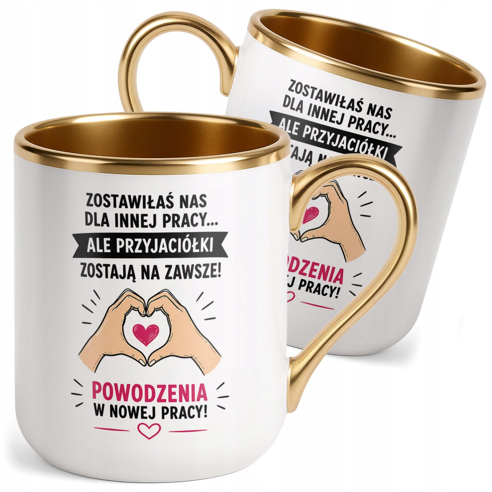 Kubek z nadrukiem Premium Złoty Pożegnanie Odejście z Pracy