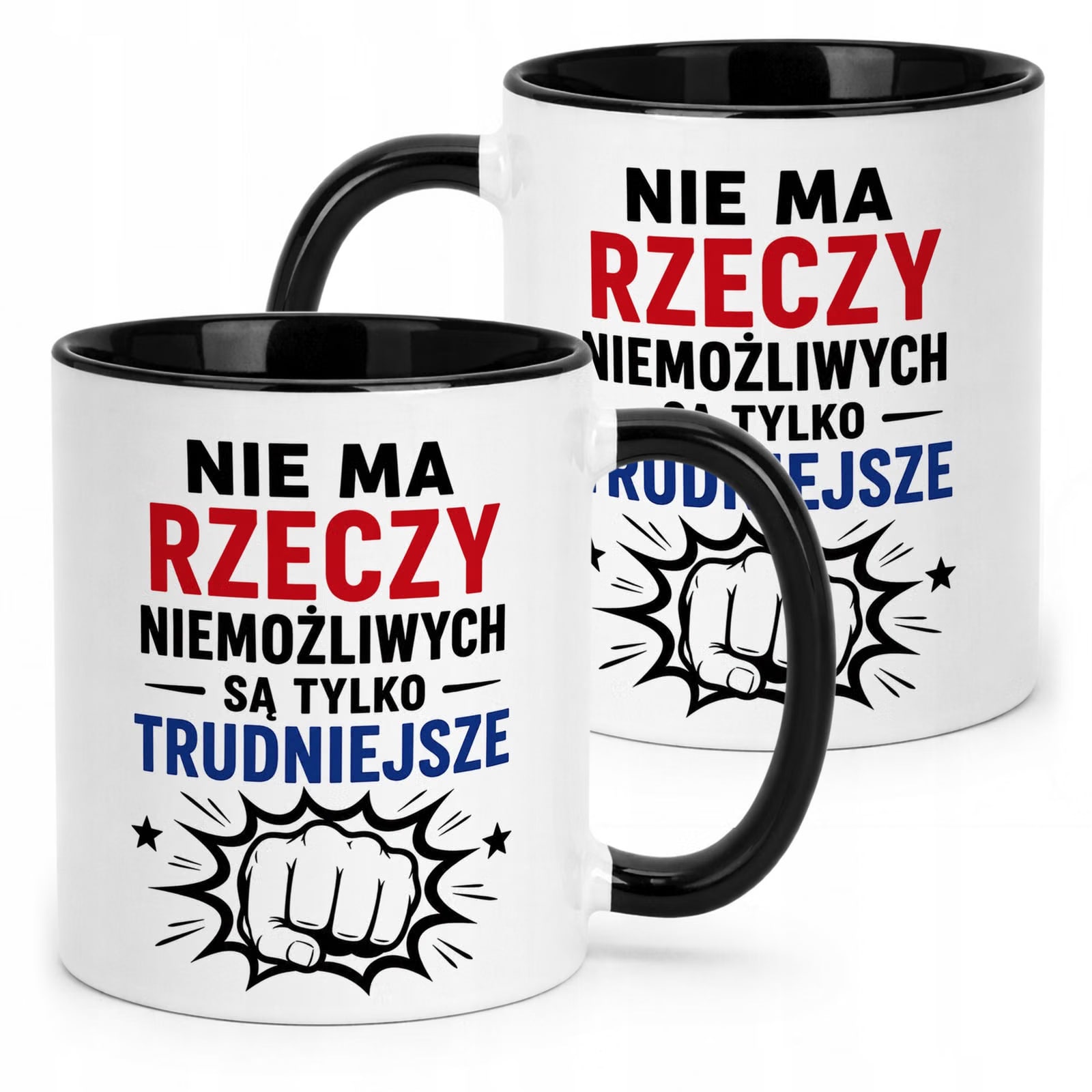 Czarny Kubek z nadrukiem Dzień Chłopaka Dla Mężczyzny Upominek Prezent