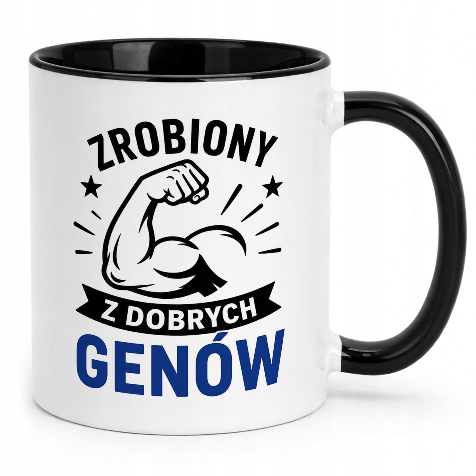 Czarny Kubek z nadrukiem Dzień Chłopaka Dla Mężczyzny Upominek Prezent