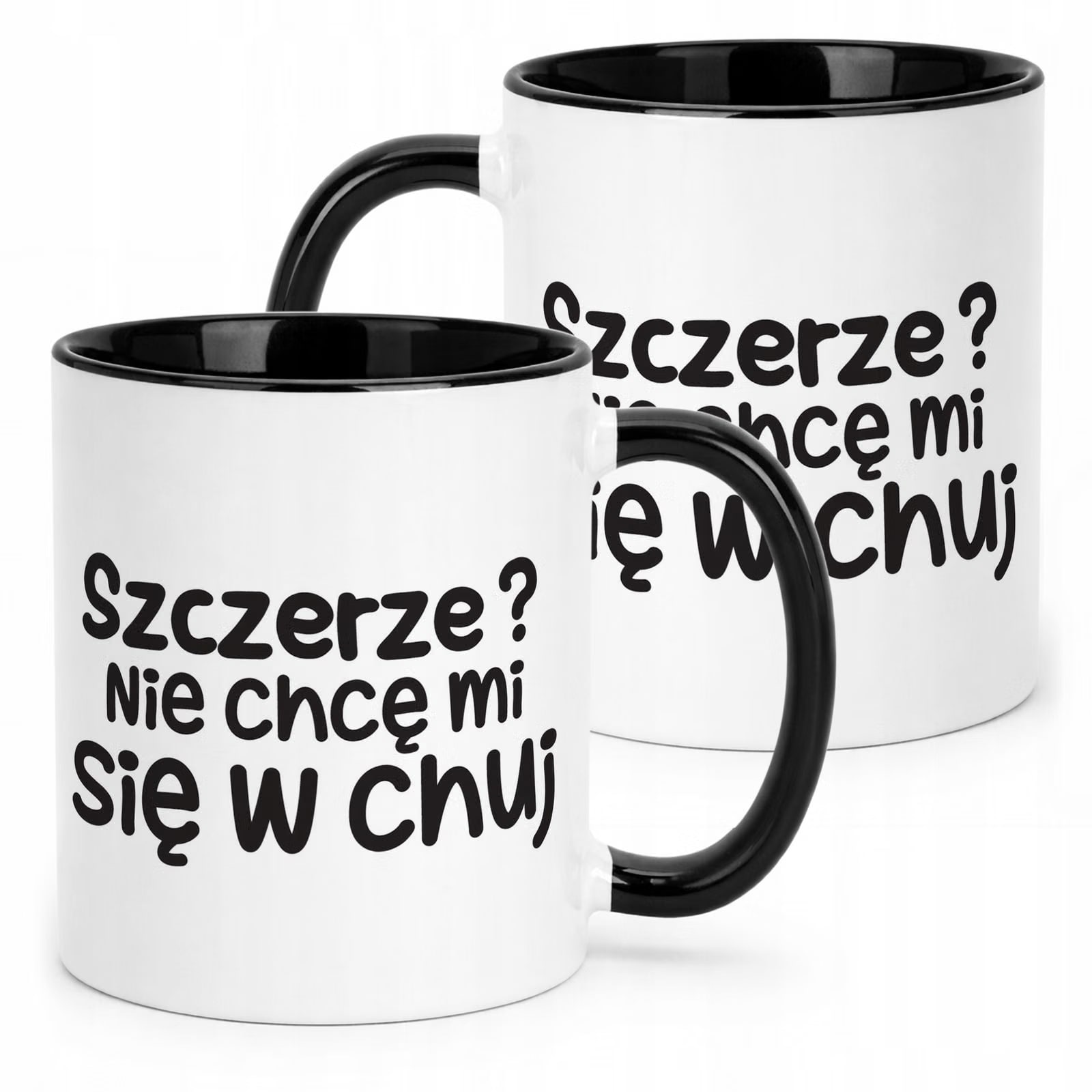 Kubek Czarny Szczerze Nie Chcę Mi Się Śmieszny Zabawny Prezent