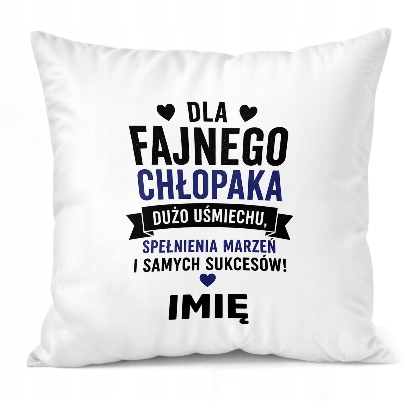 Zestaw Personalizowany Kubek Czerwony Poduszka Dzień Chłopaka Z Nadrukiem