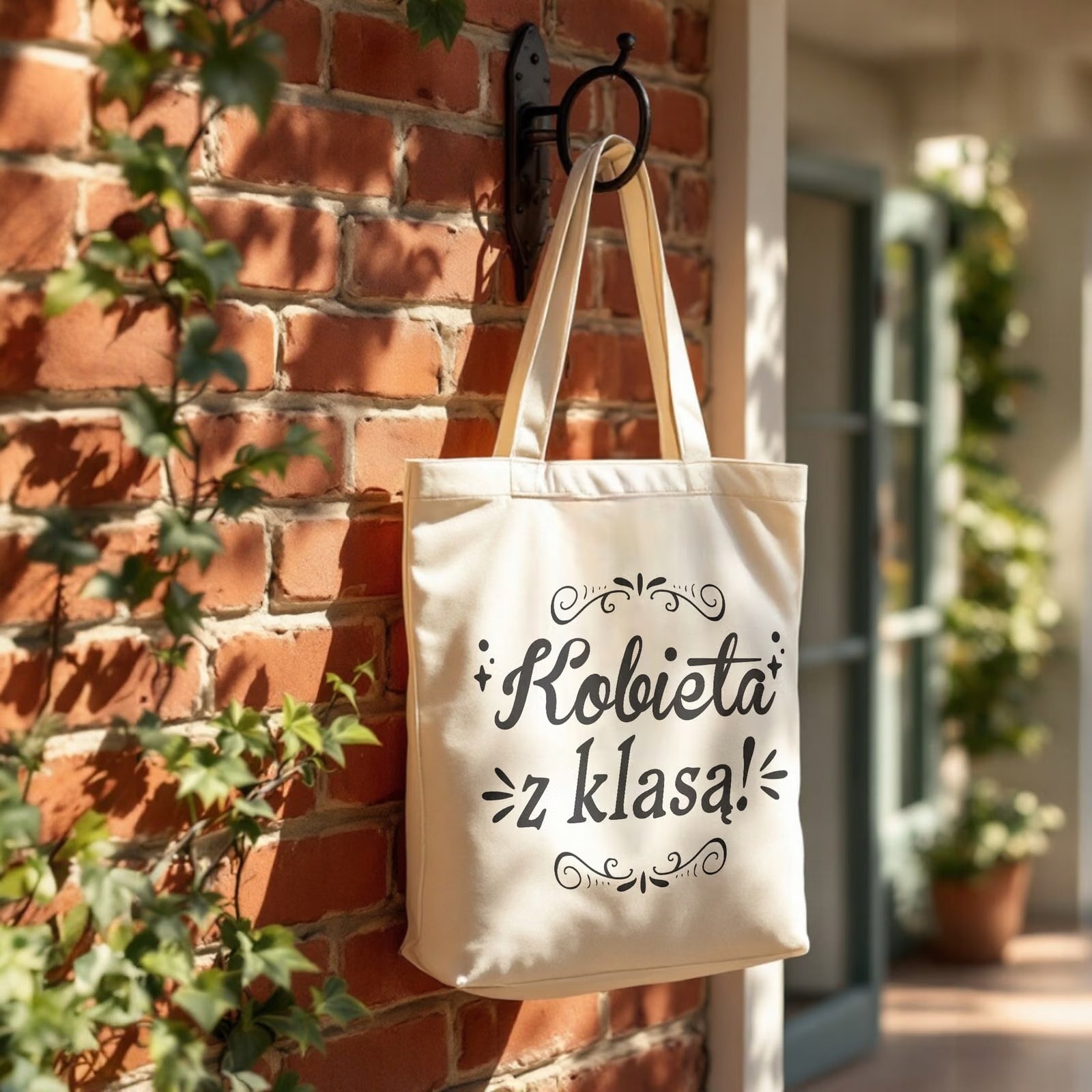 Torba bawełniana premium prezent na Dzień Kobiet Kobieta z Klasą