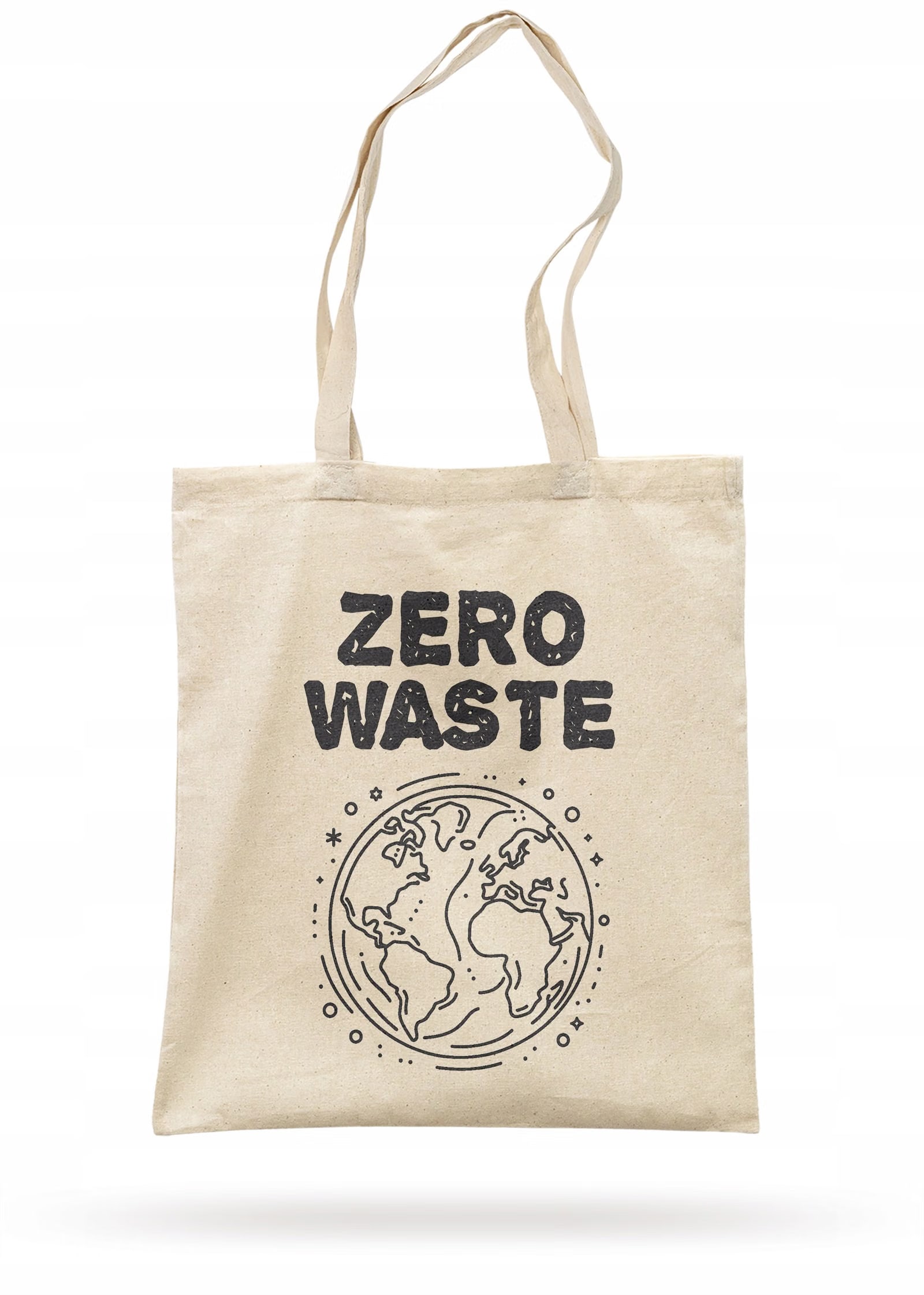 Torba bawełniana materiałowa na zakupy EKO Ekologia Ziemia ZERO WASTE