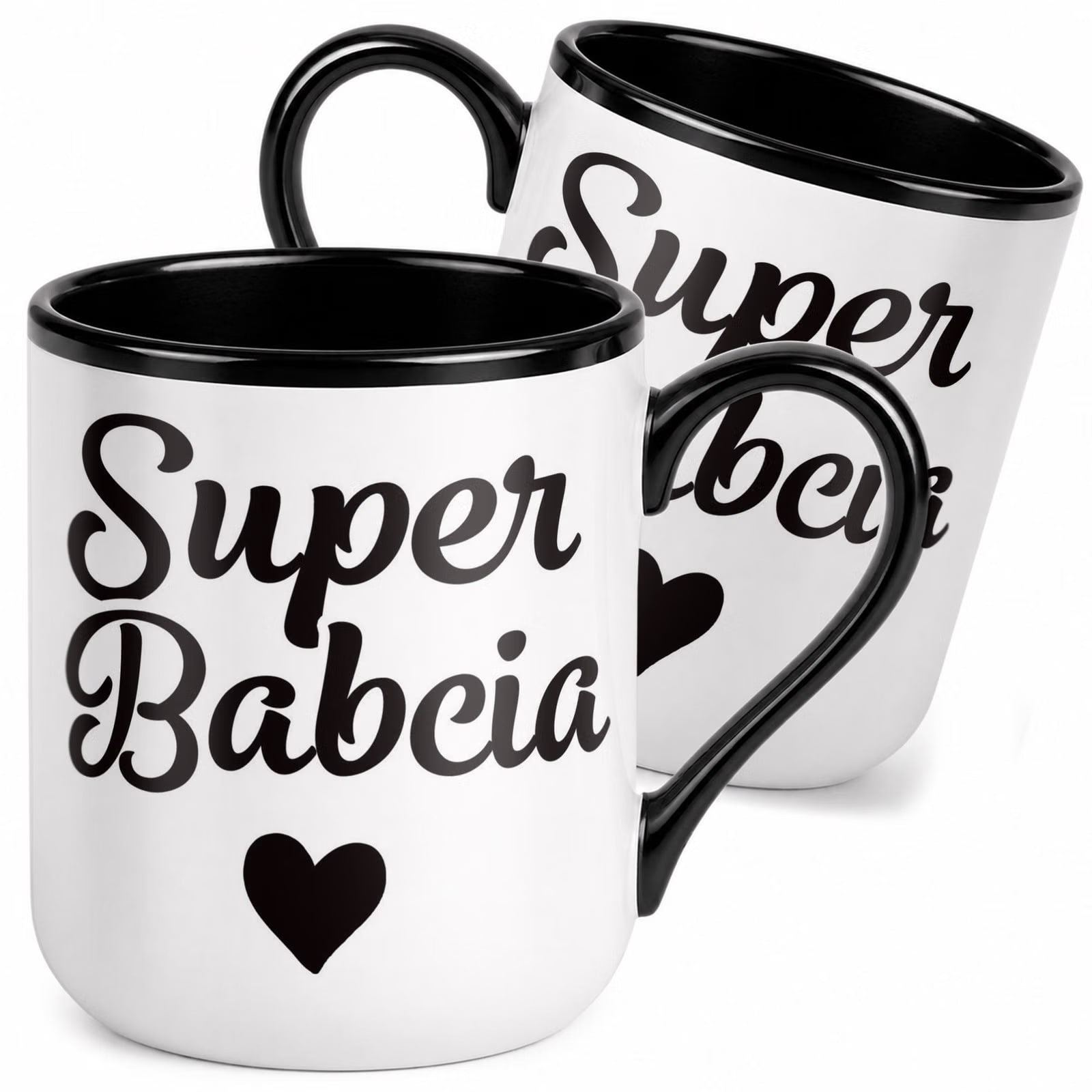 Kubek z nadrukiem Premium Czarny Dzień Babci Dla Babci Upominek Prezent