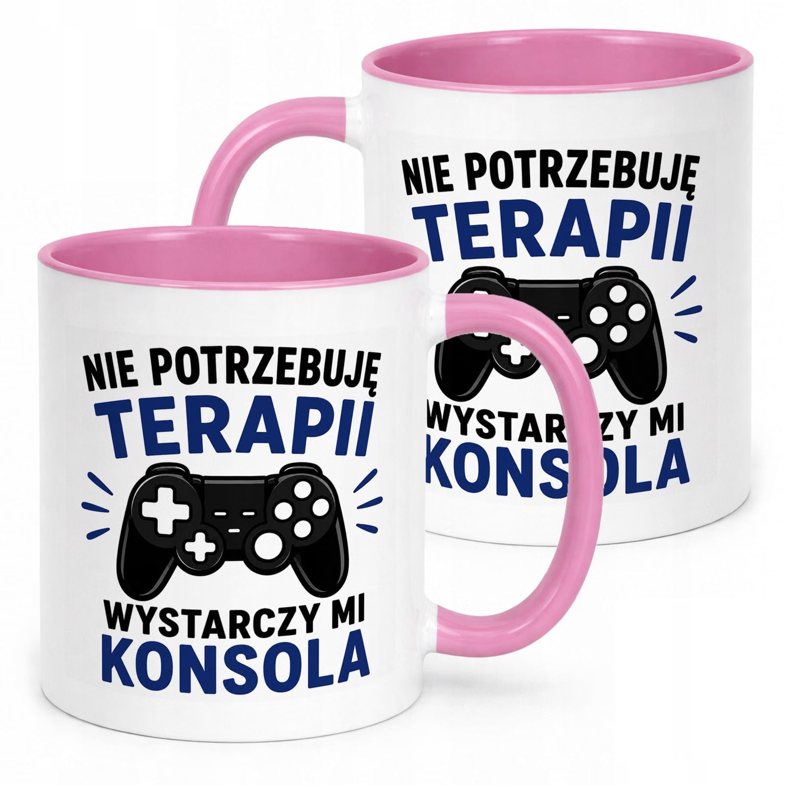 Różowy Kubek z nadrukiem Dzień Chłopaka Mężczyzny Upominek Prezent