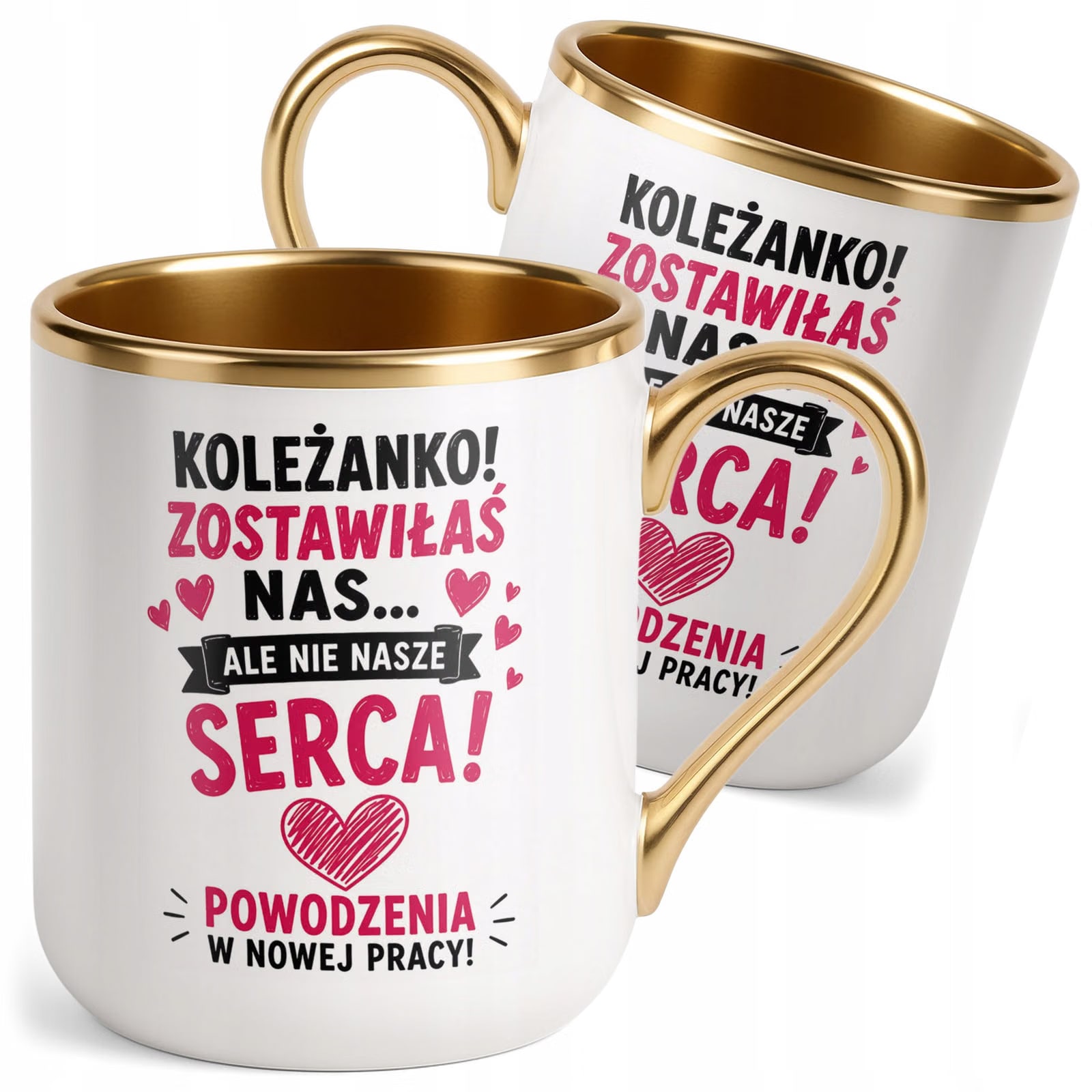 Kubek z nadrukiem Premium Złoty Pożegnanie Odejście z Pracy
