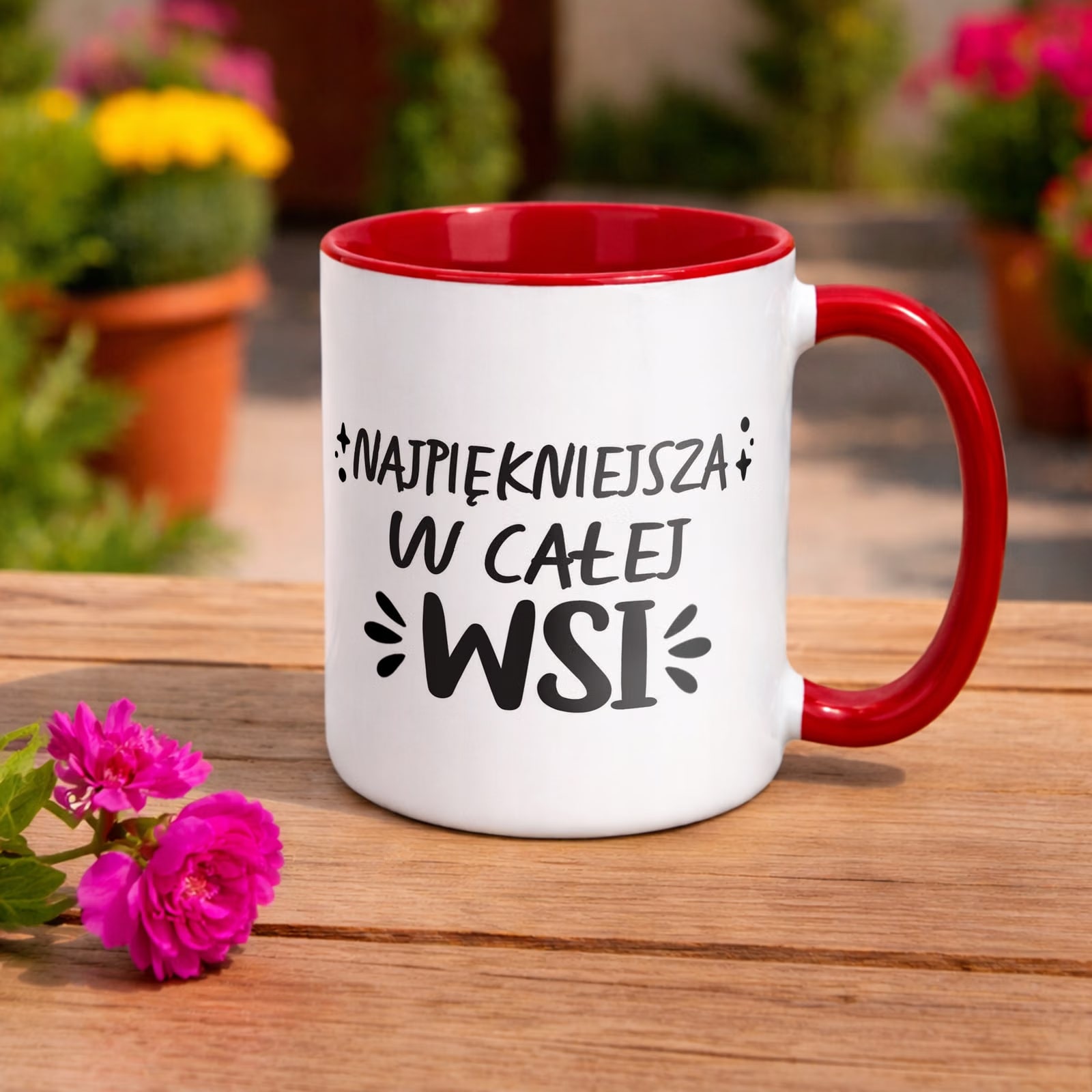 Kubek Czerwony Dzień Kobiet Dla Kobiety Dziewczyny Prezent Upominek