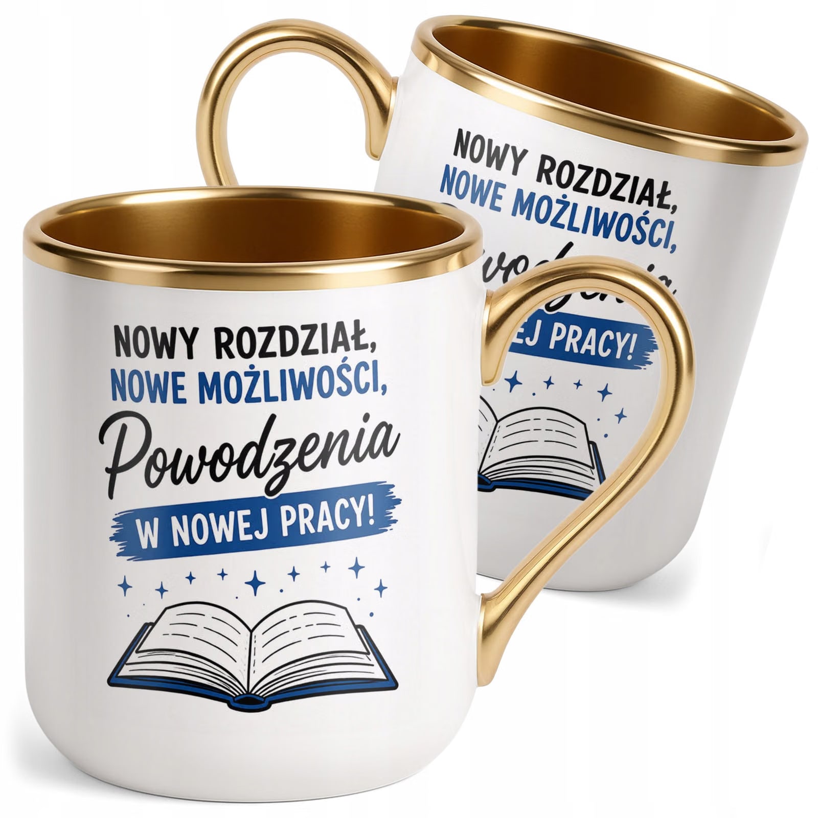 Kubek z nadrukiem Premium Złoty Pożegnanie Odejście z Pracy
