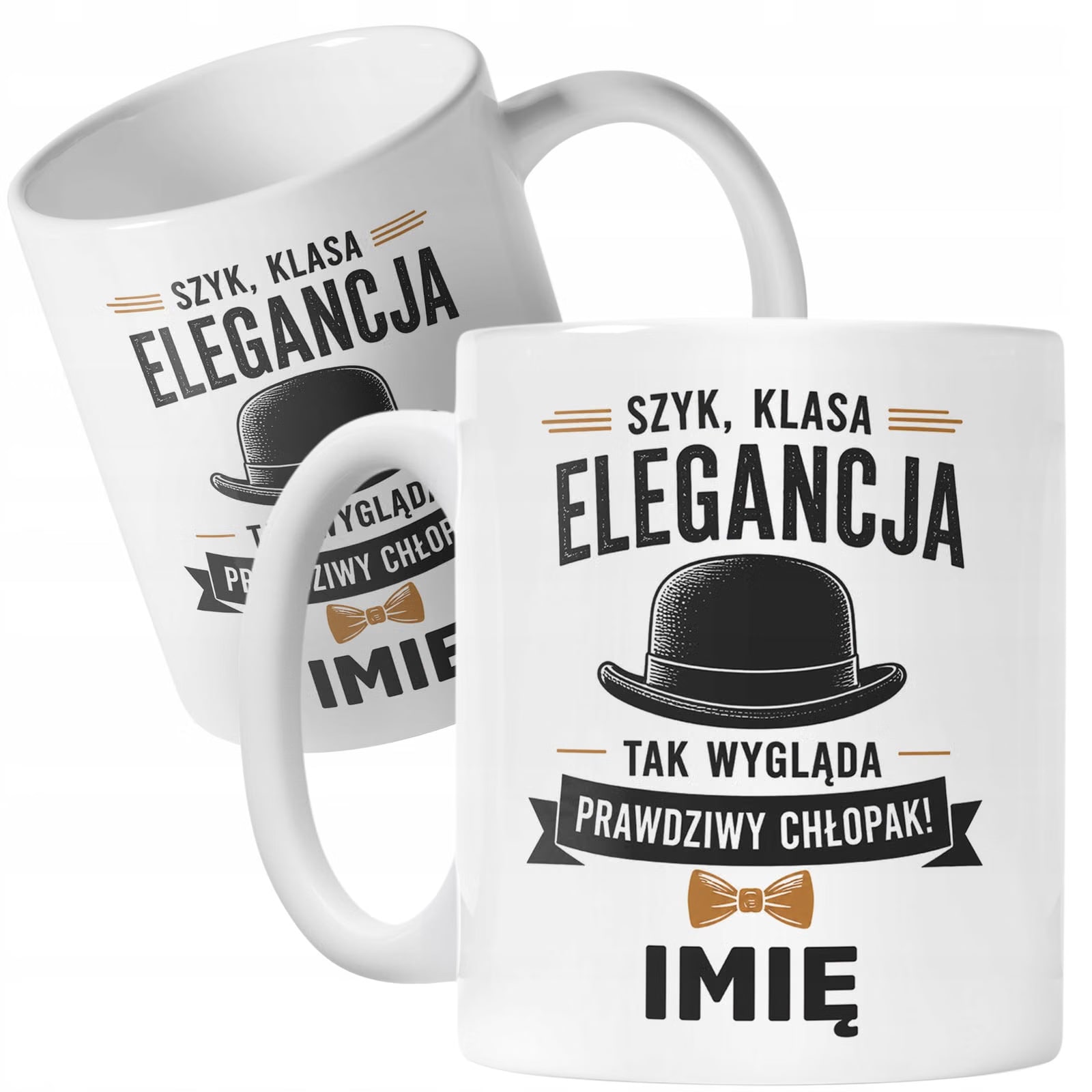 Biały Kubek personalizowany z nadrukiem Dzień Chłopaka Dla Mężczyzny
