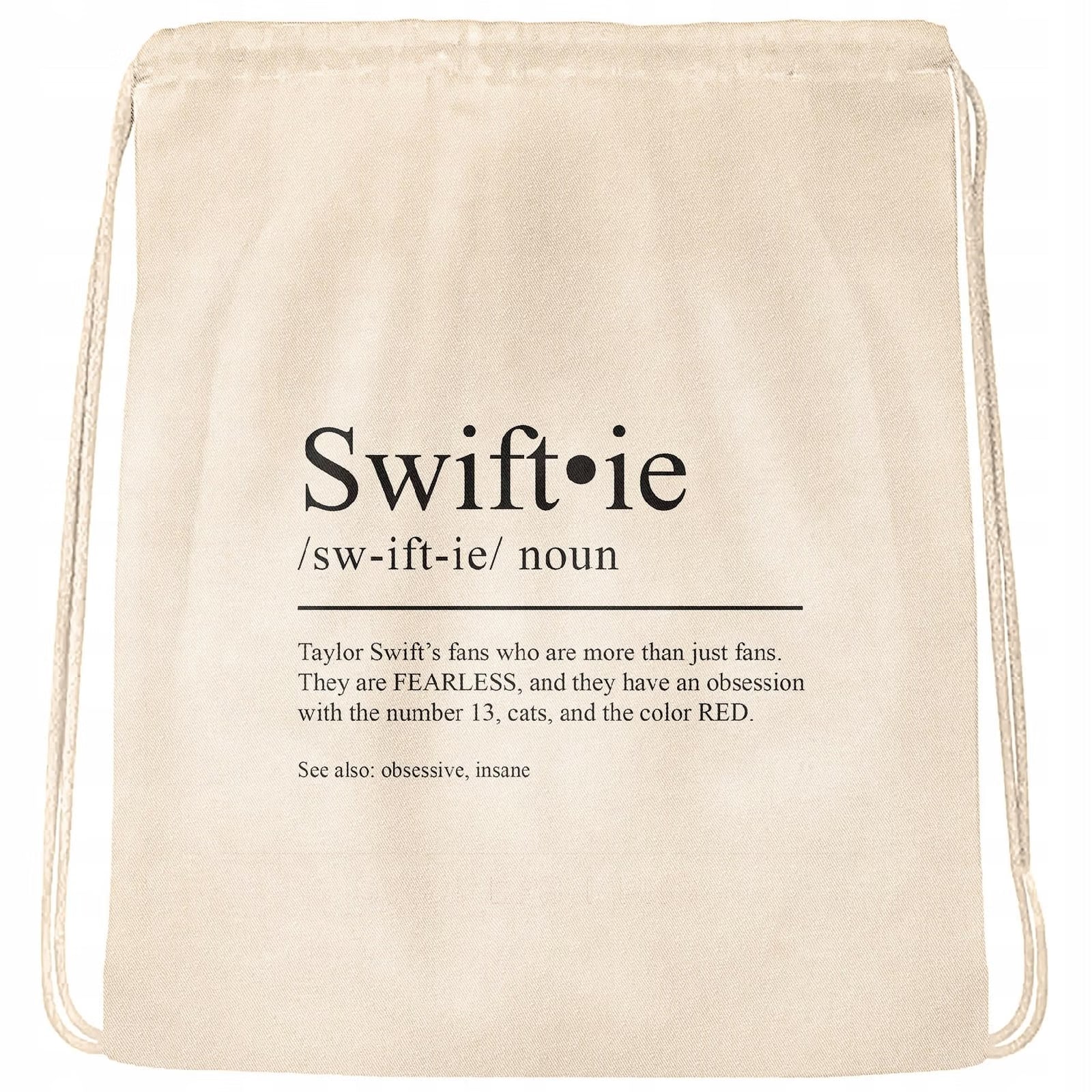 Plecak bawełniany 34×40 Taylor Swift Swiftie