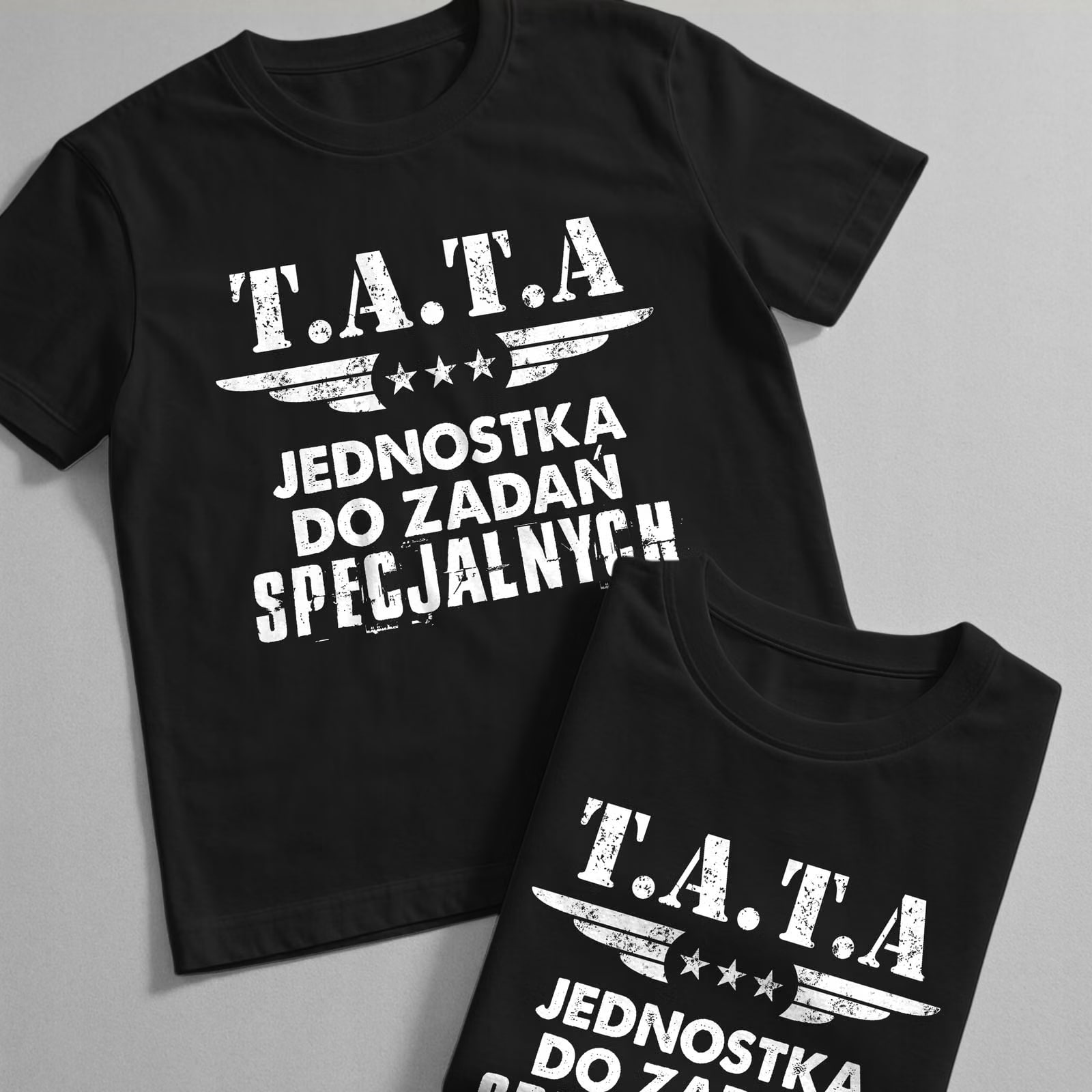 Koszulka czarna męska Dzień Ojca Dla Taty Prezent