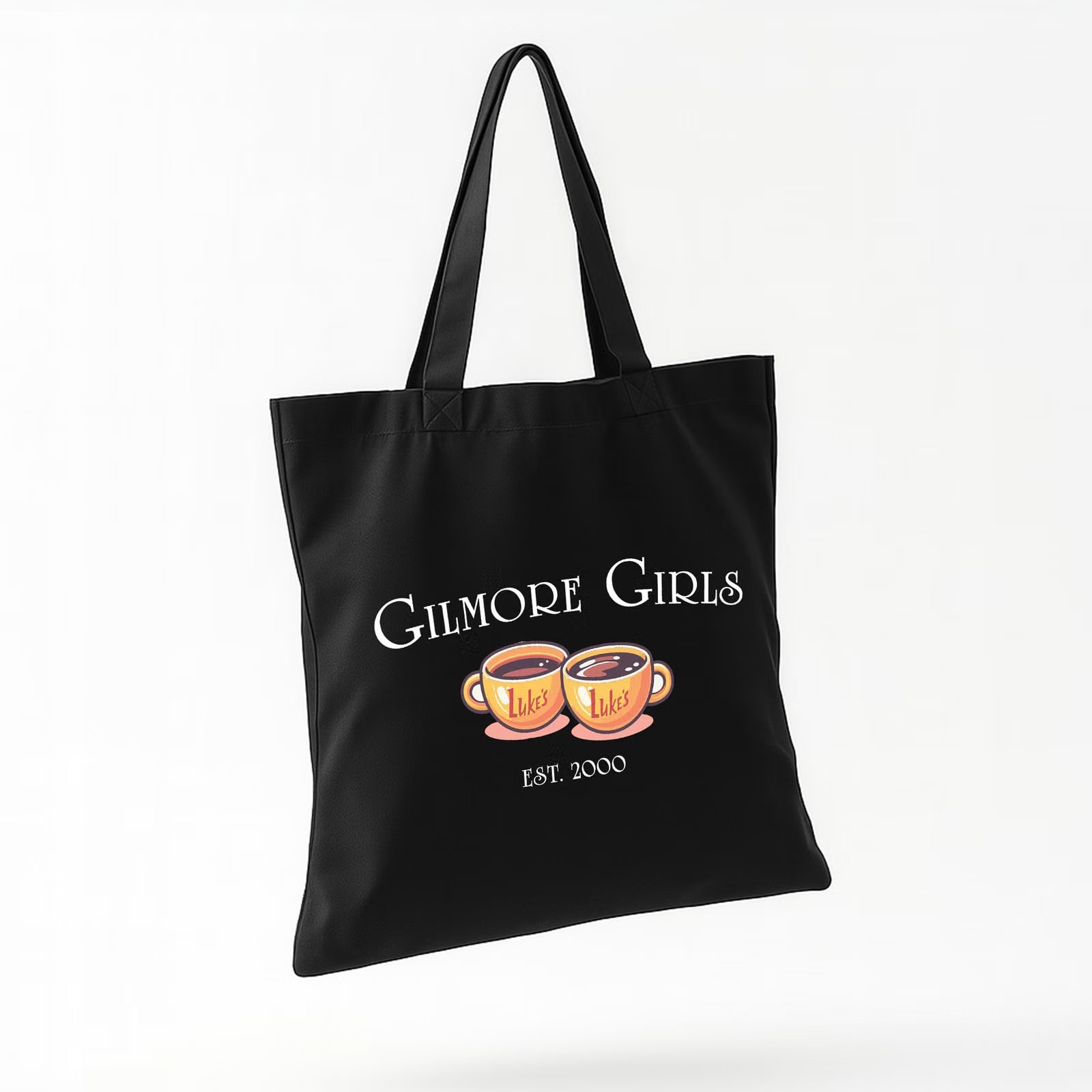 Torba bawełniana czarna na zakupy Gilmore Girls Dla Fanów Prezent