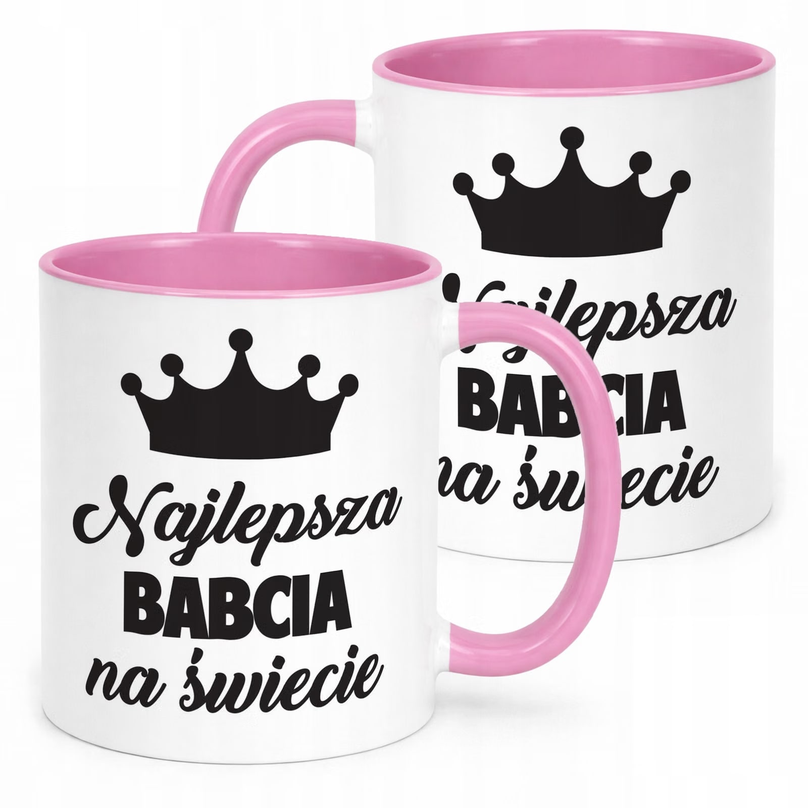 Kubek Różowy Dzień Babci Dla Babci Prezent Upominek