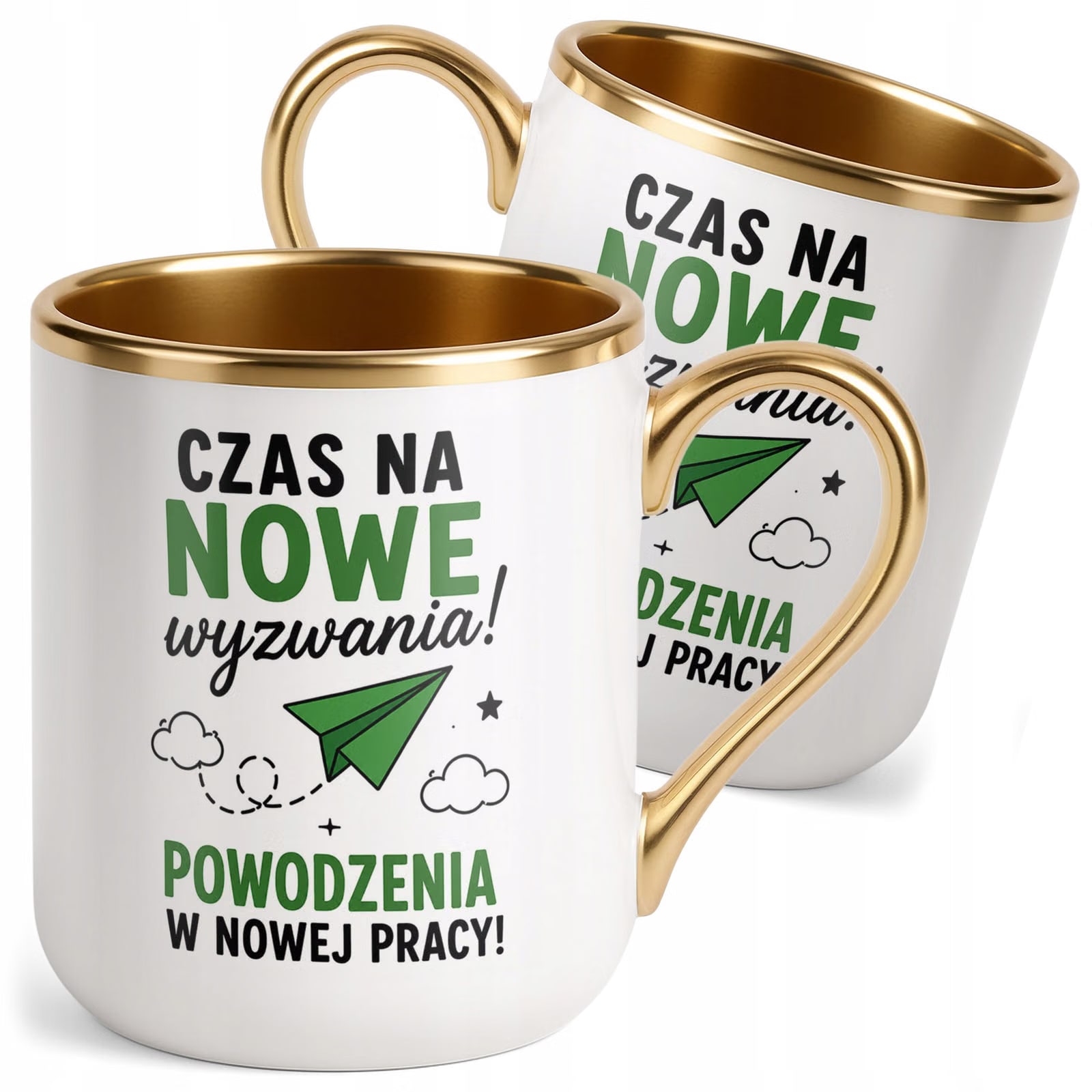 Kubek z nadrukiem Premium Złoty Pożegnanie Odejście z Pracy