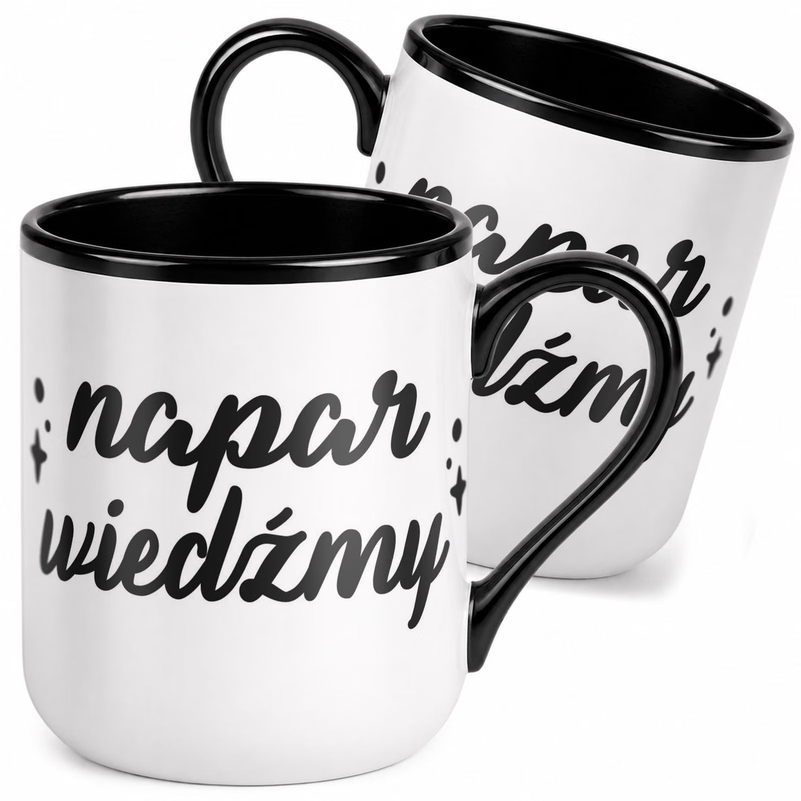 Kubek z nadrukiem Premium Czarny Jesień Halloween Upominek Prezent