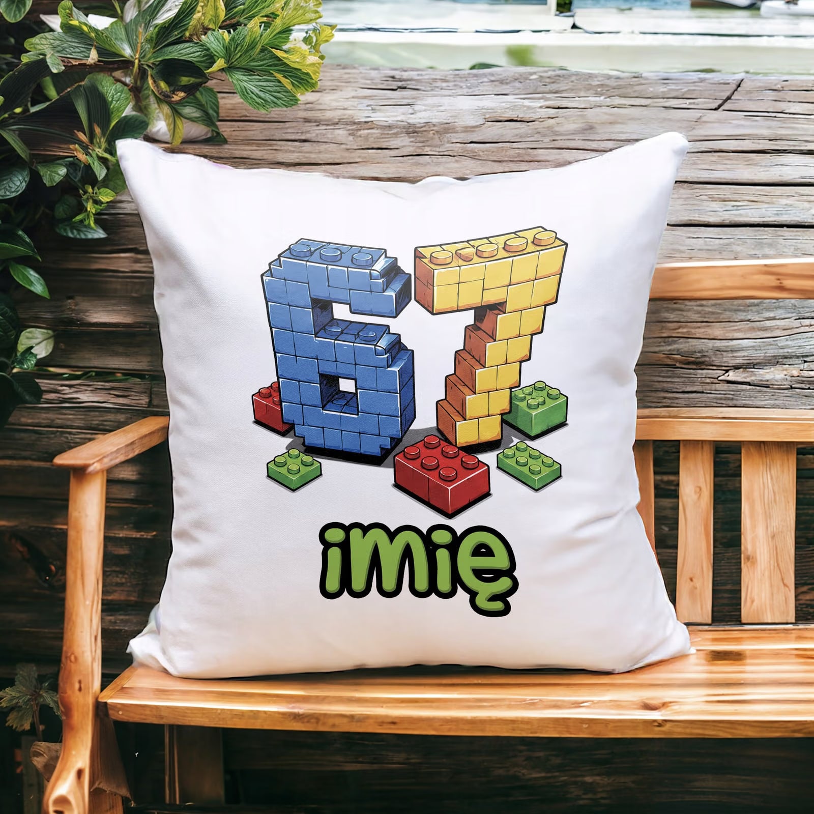 Poduszka Jasiek Personalizowana z nadrukiem 38x38cm 67 Prezent