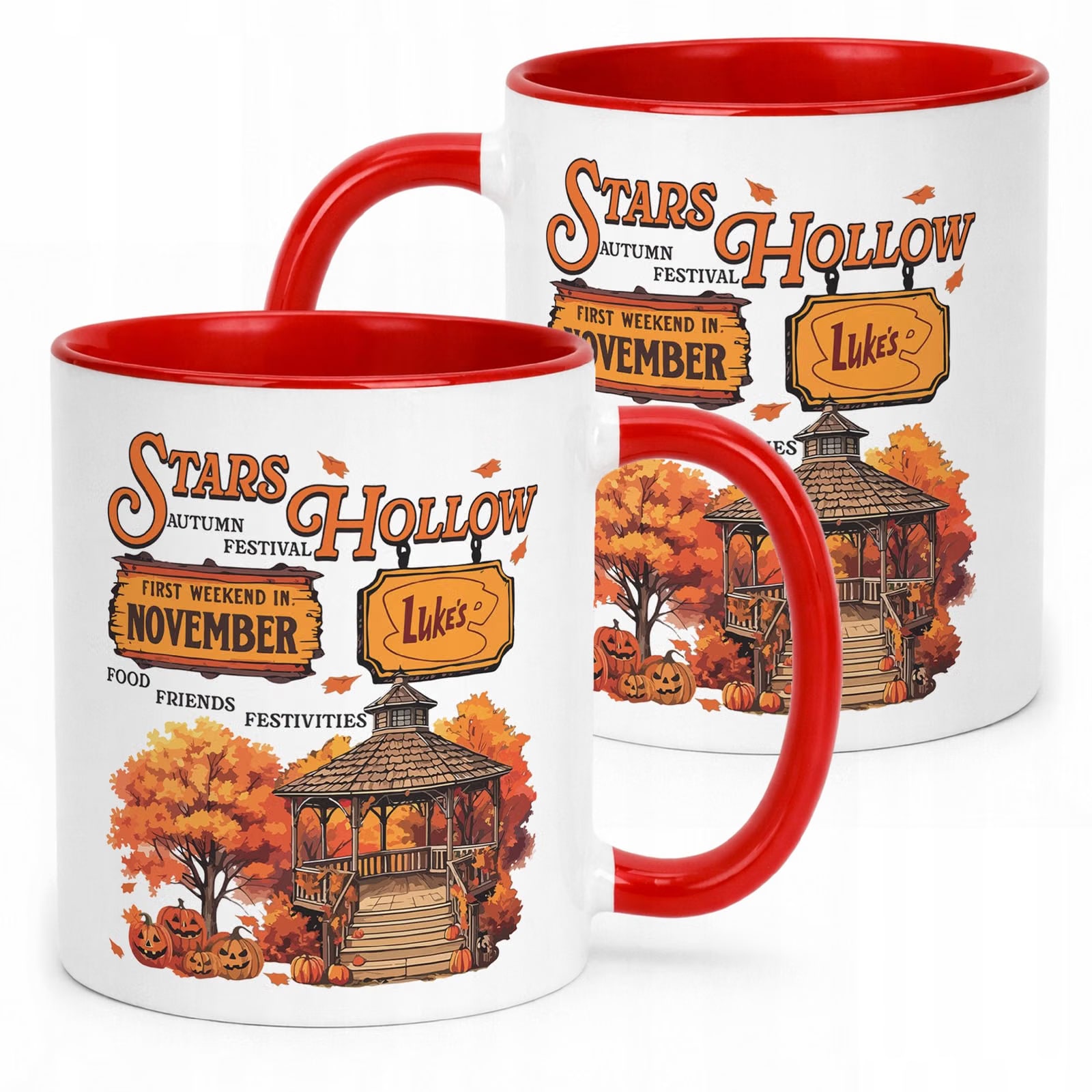 Kubek Czerwony Gilmore Girls Dla Fanów Serialu Stars Hollow
