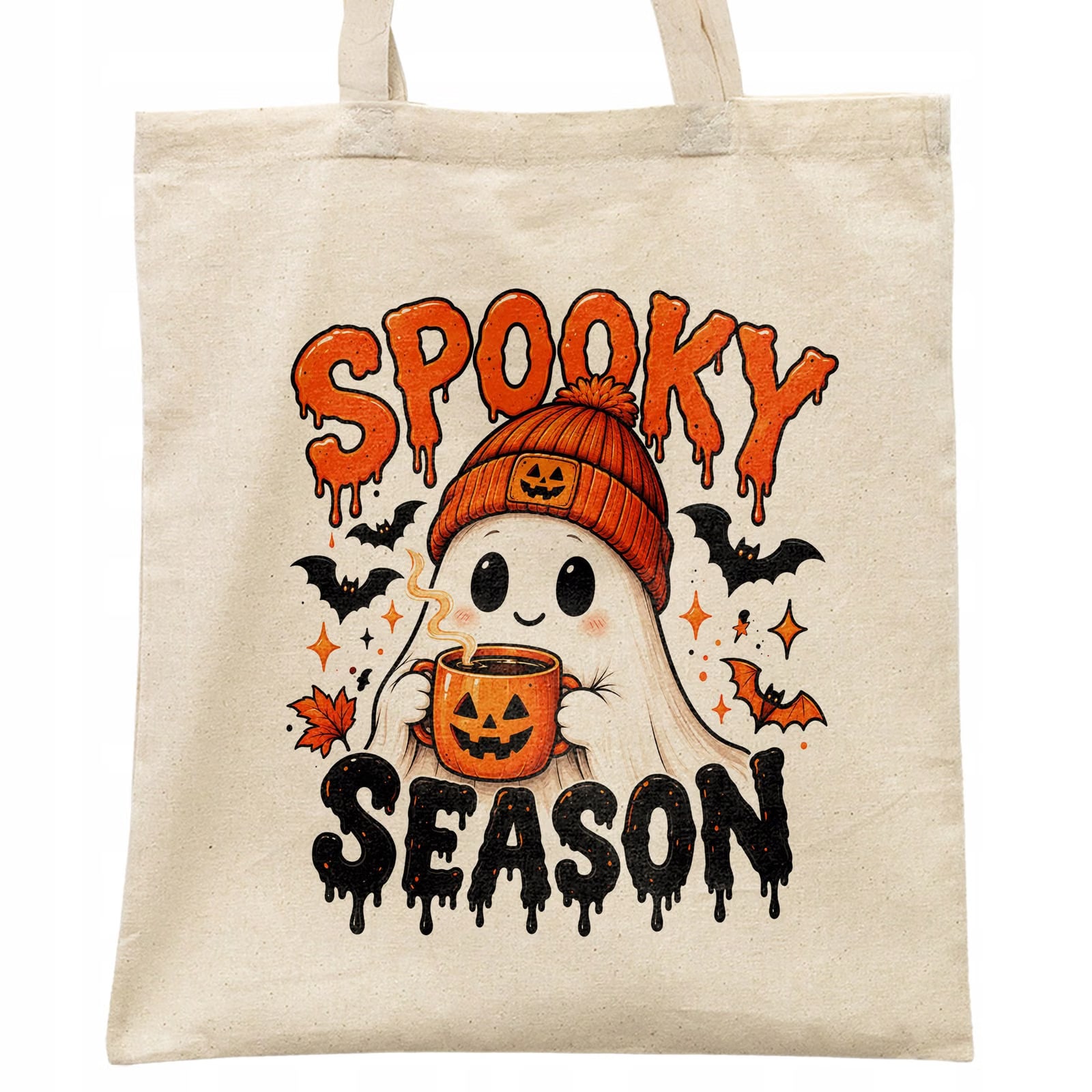 Torba shopper bawełniana halloween na zakupy z nadrukiem prezent